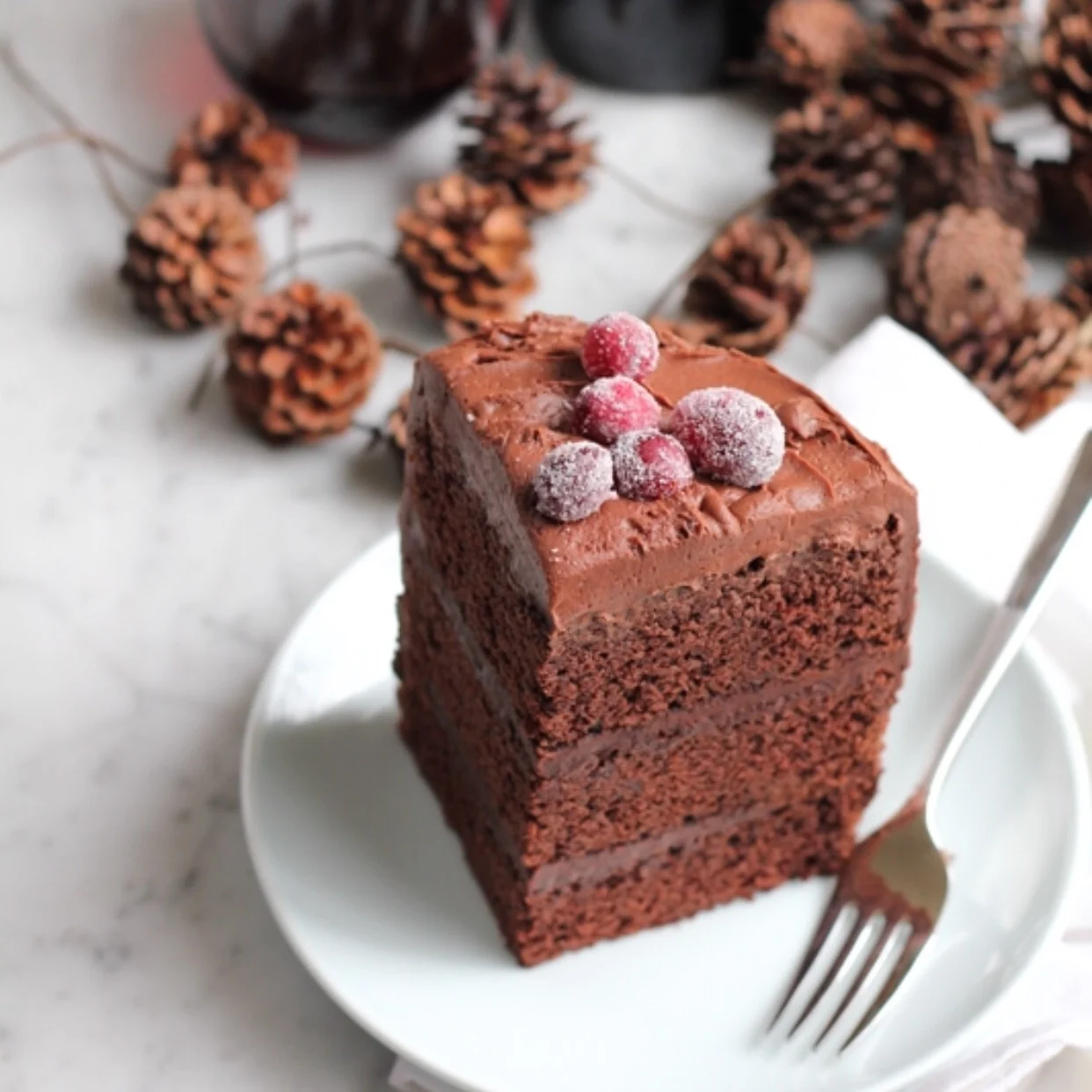 Chocolate Merlot Cake (recipe below)