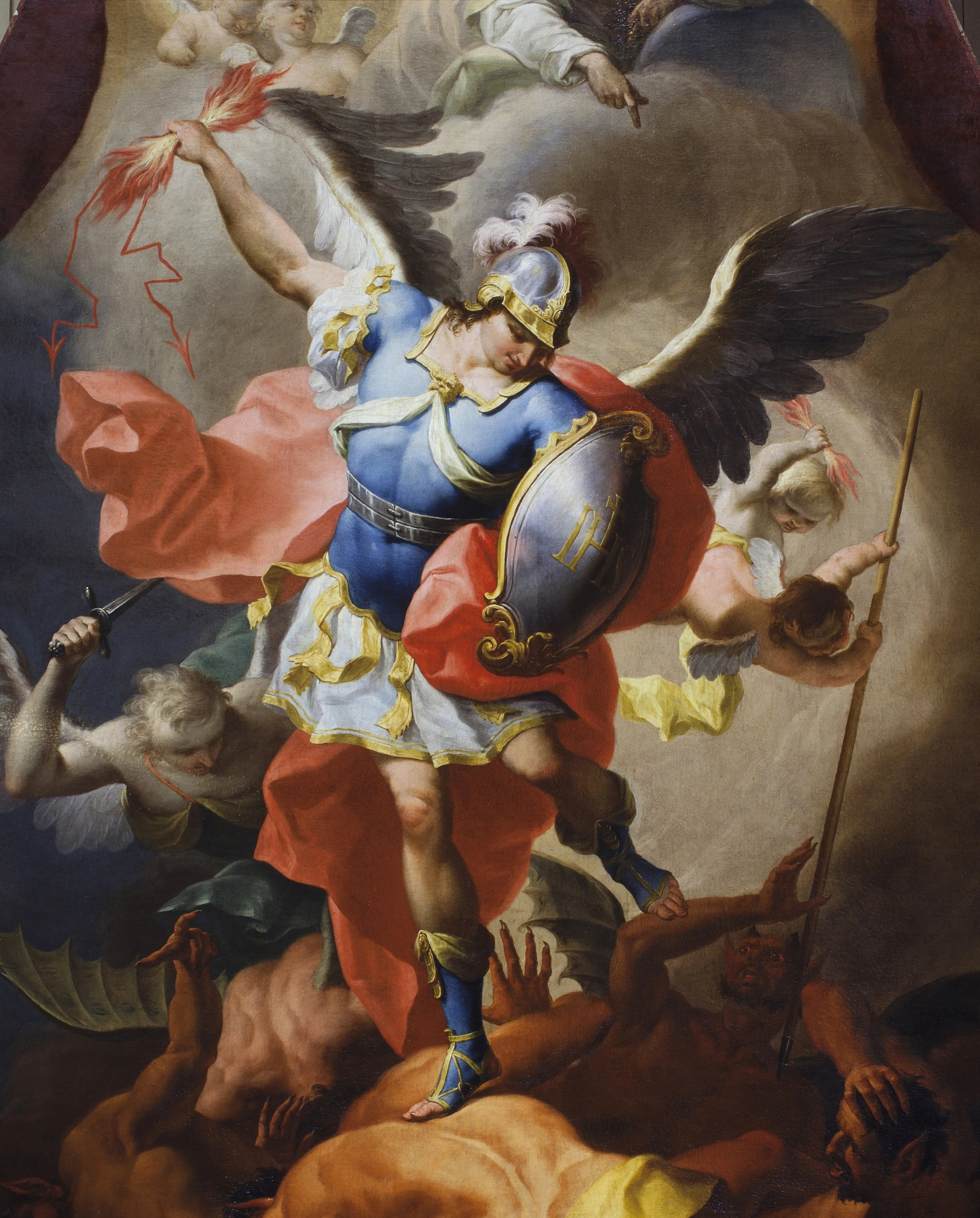 Fragment mit Hl. Michael – zustand nach restaurierung
