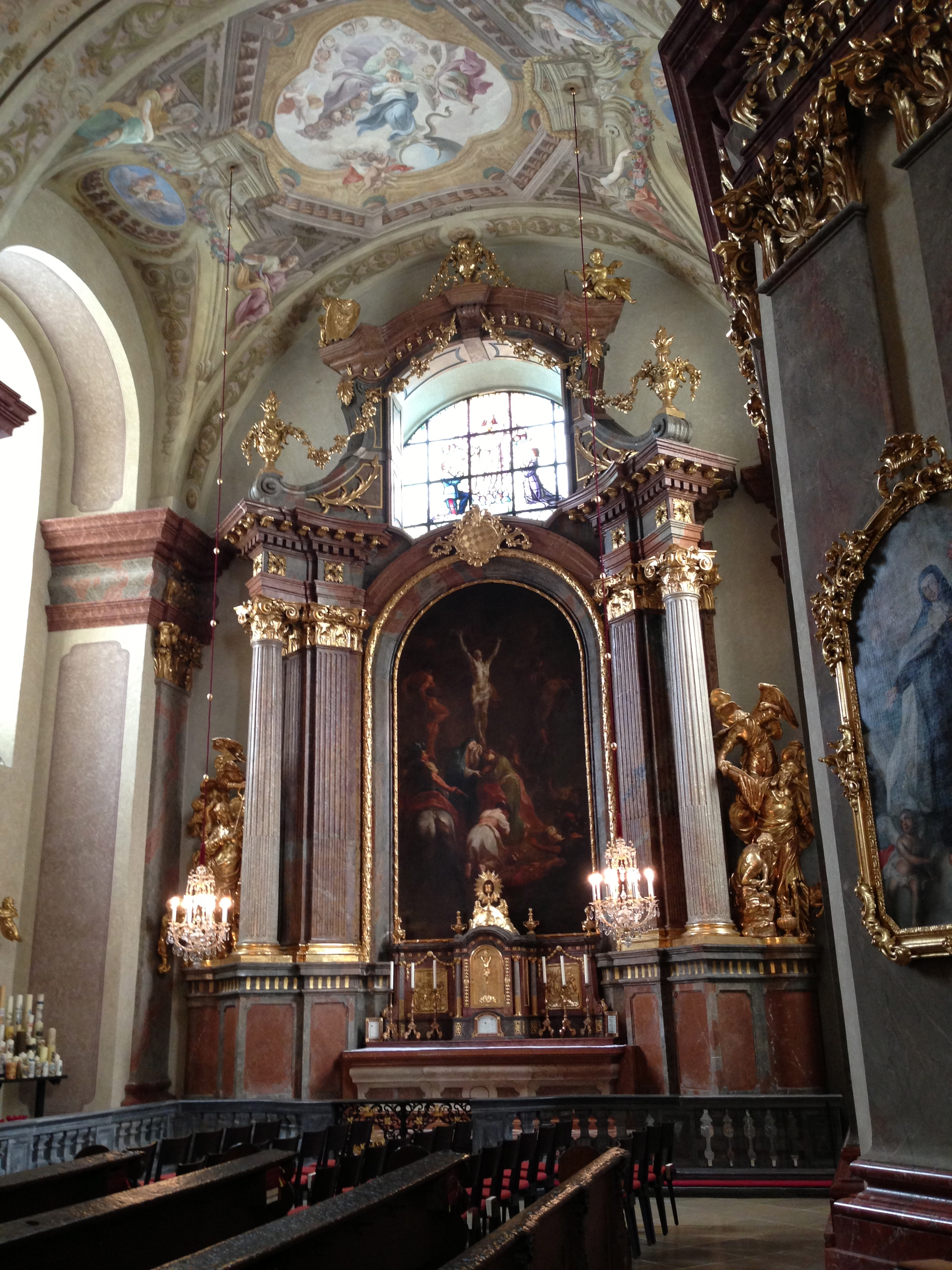 Kreuzigung Christi 1775 Martin J.Schmidt - Zustand nach restaurierung
