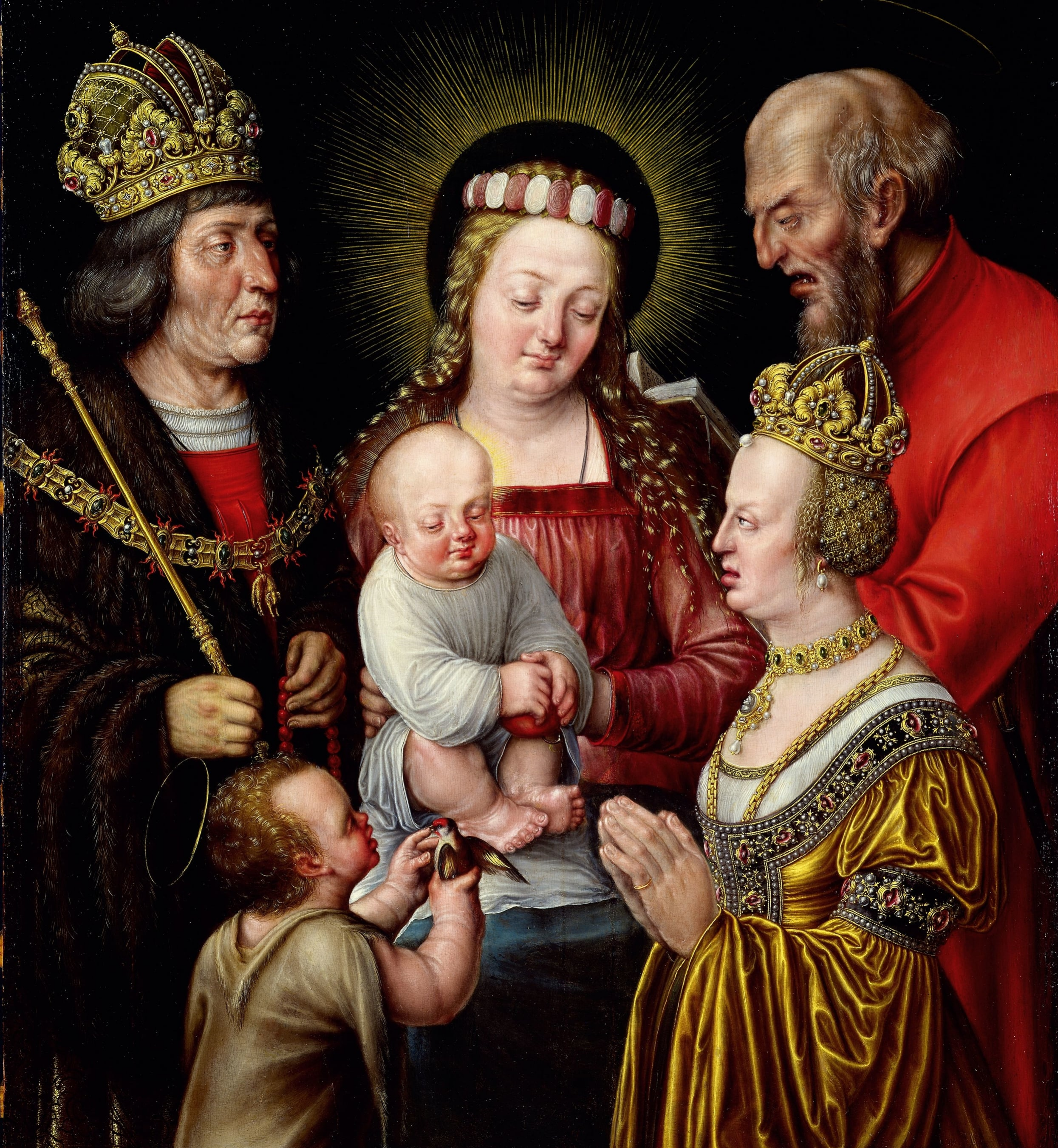 heilige familie um 1600 von Daniel Fröschl – zustand nach restaurierung