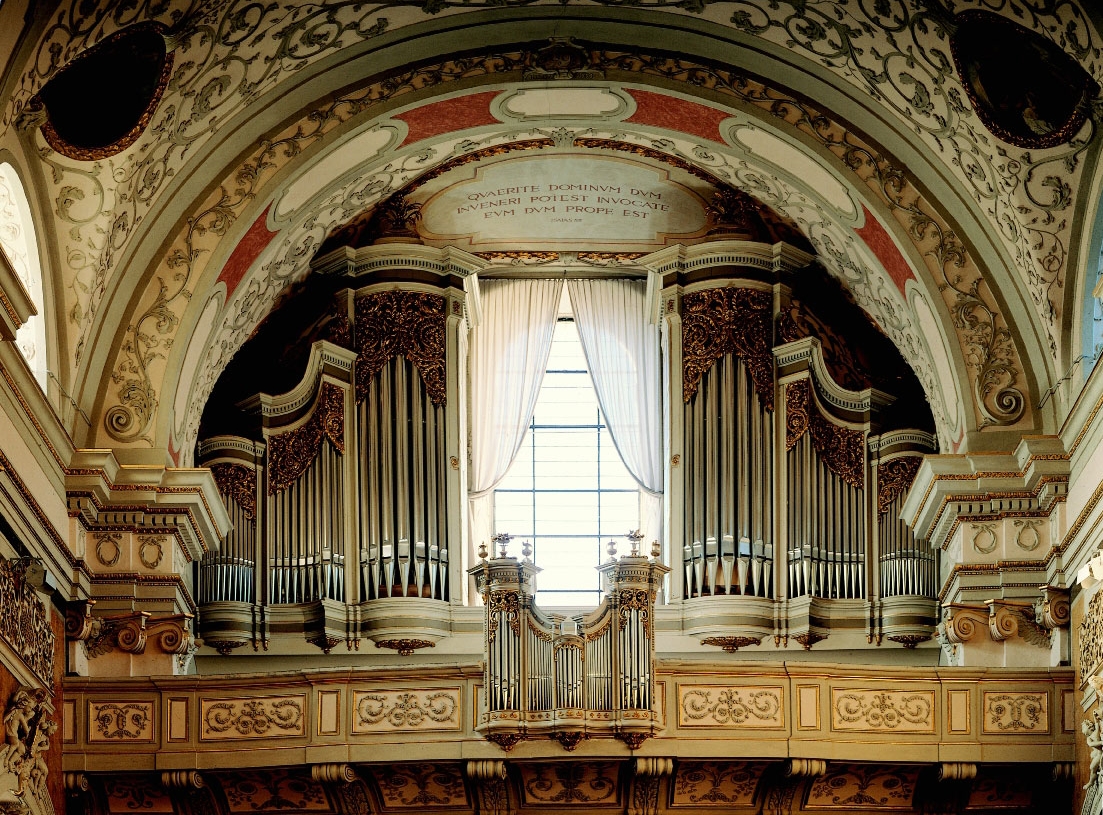 Schottenkirche Wien: Hauptorgel prospekt - zustand nach restaurierung 1996