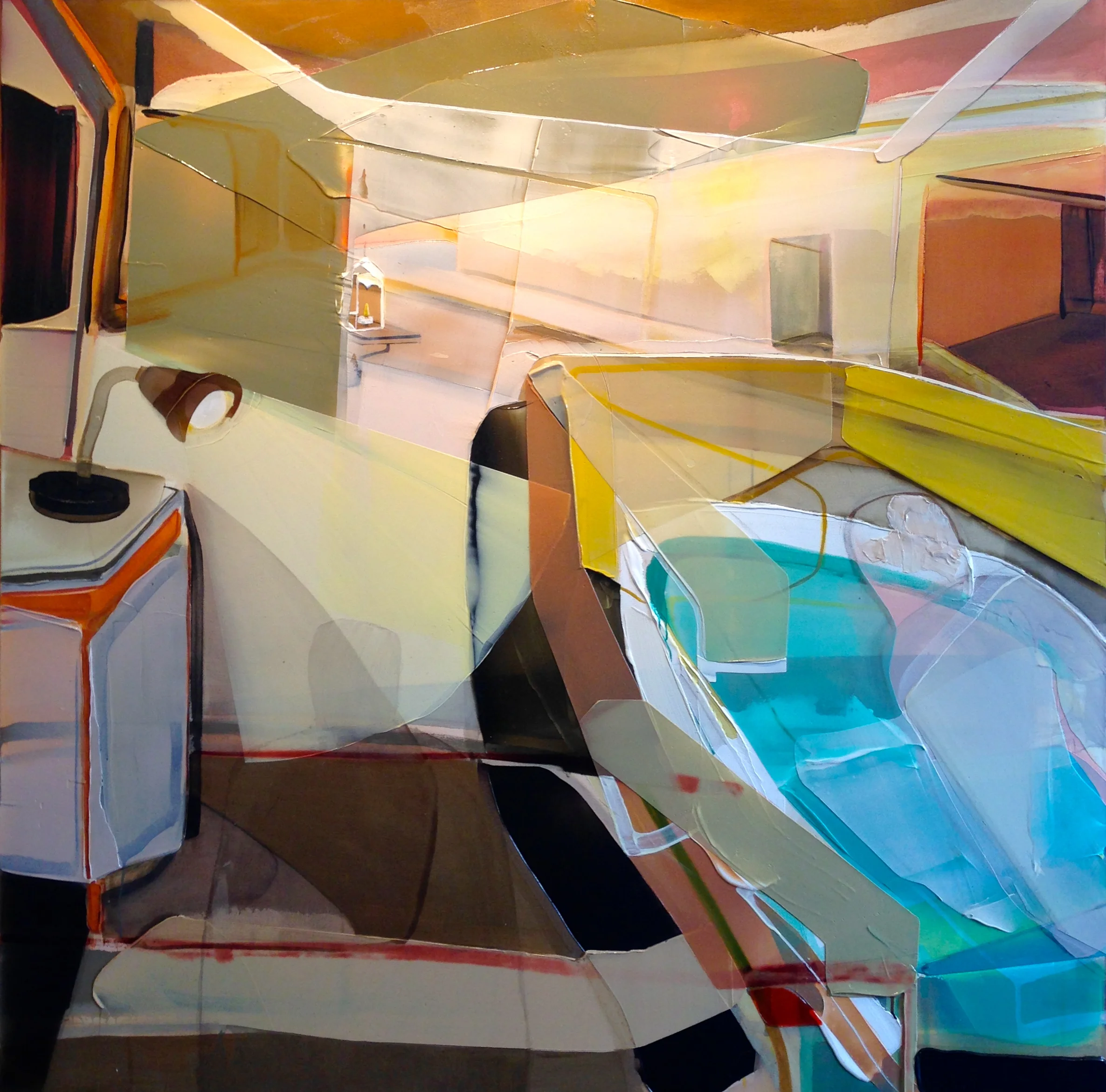 22 hrs 30, 2016 acrylique sur toile 72'' x 72''