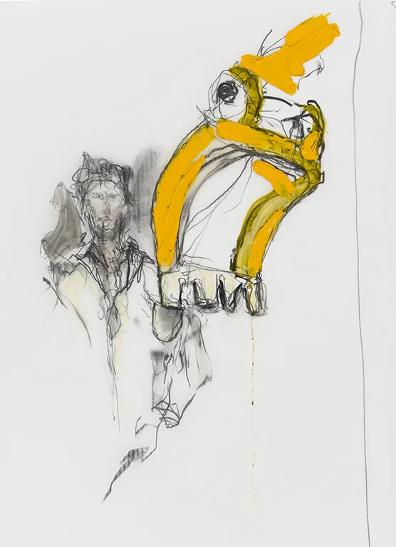 Passe-temps 2019 acrylique et graphite sur Mylar