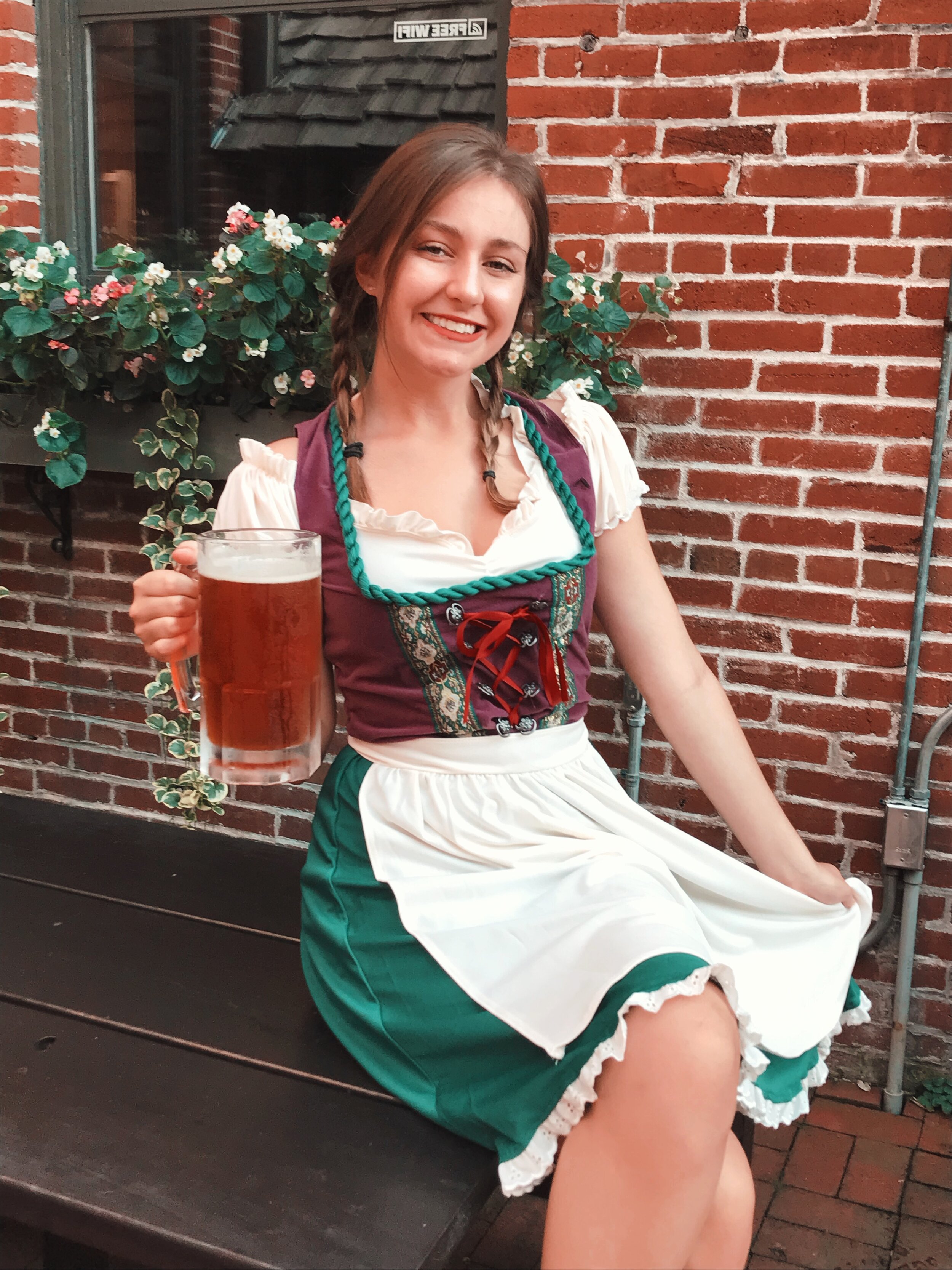 Brats 'n Beer in the Biergarten