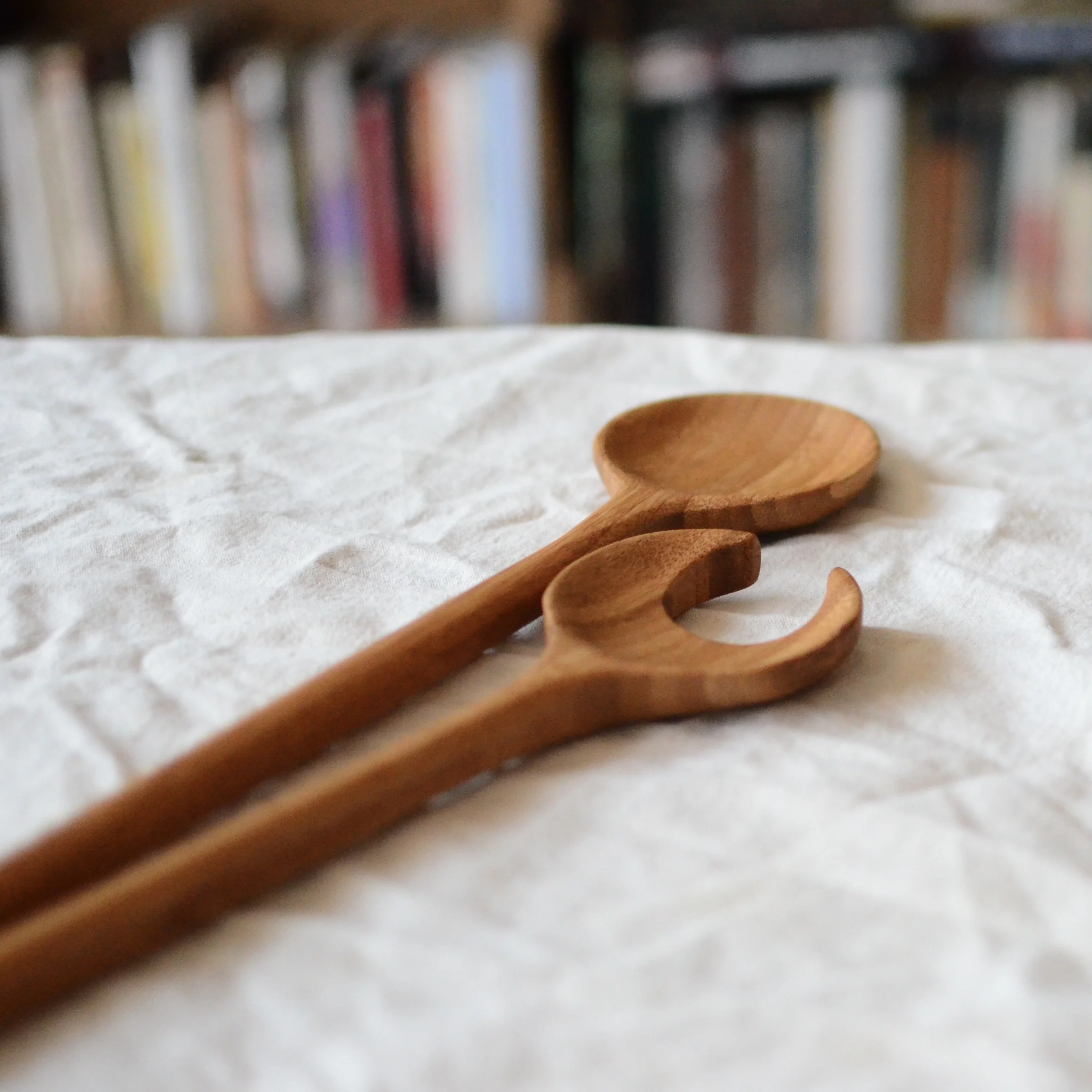 Bamboo Salad Servers