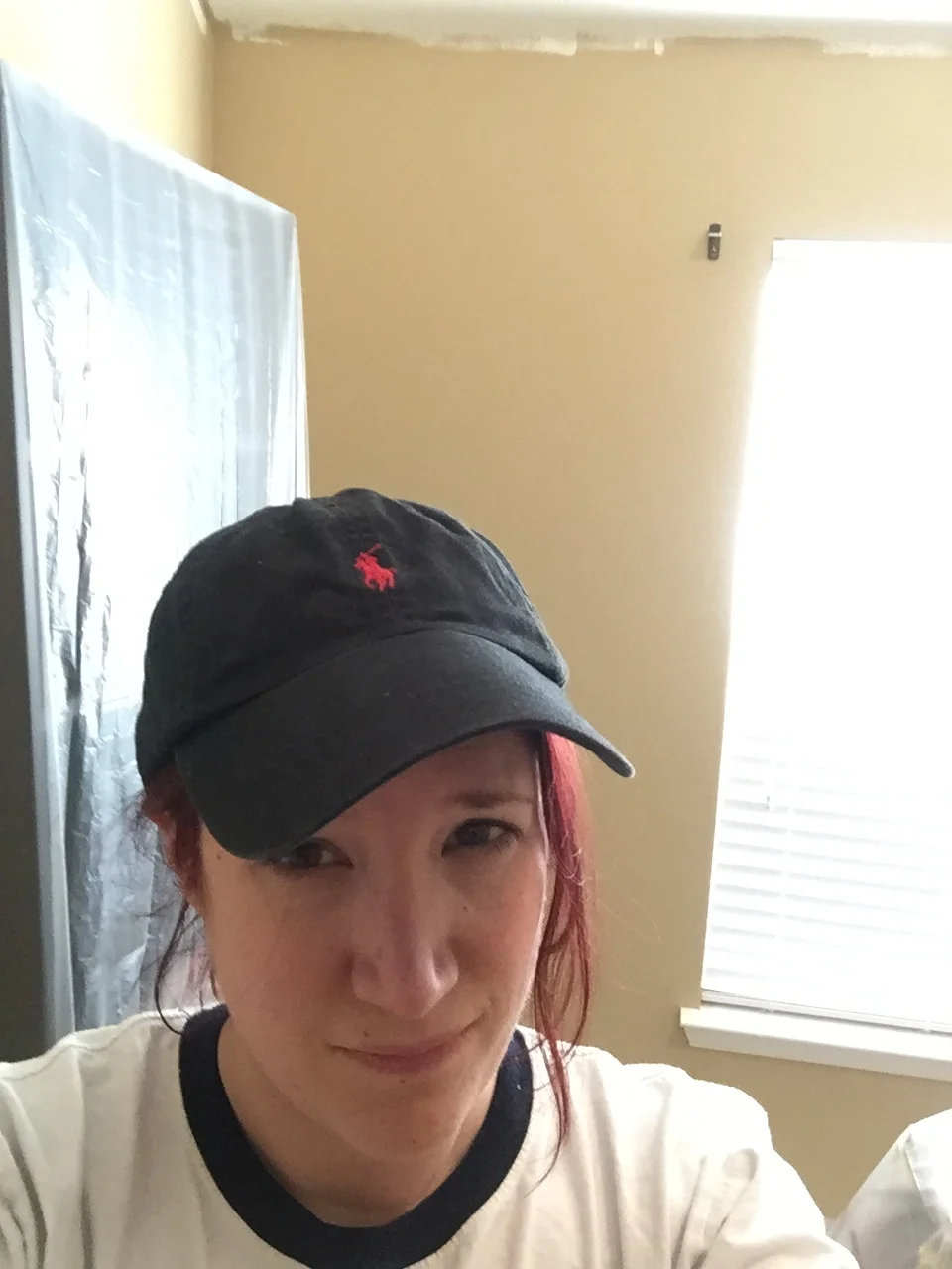 Why did I bring this upon myself again? And why did the builder think it was fun to do angles and rounded edges on these ceilings?