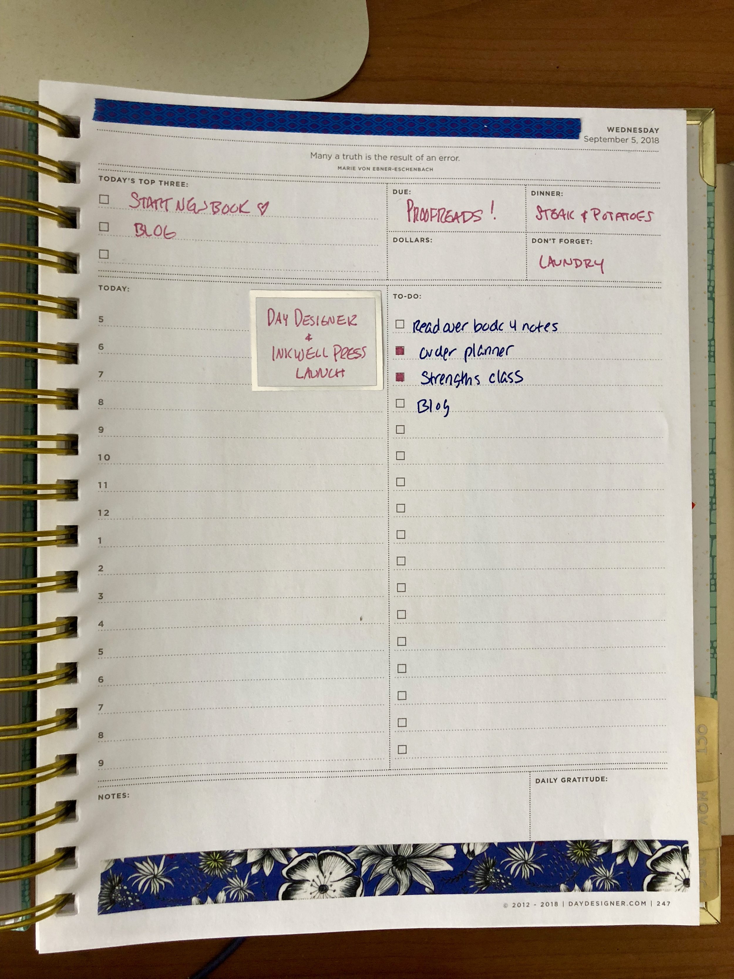 Paper Planner Alternatives for 2019 Roni Loren photograph relating to Daily Designer known as Paper Planner Selections for 2019 Roni Loren