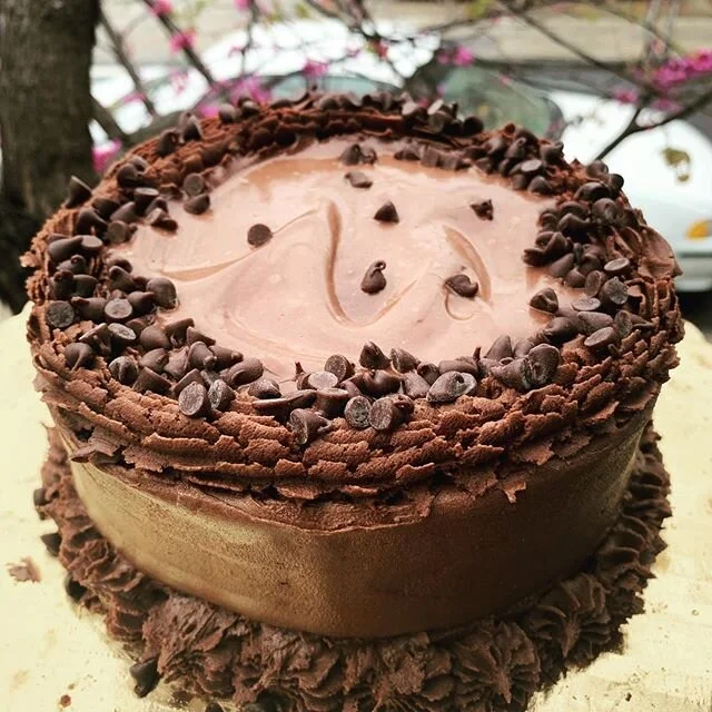 Make triple-layer #chocolatemousse cake your #dessert tomorrow night! There’ll be one at each location - available #bytheslice (or the whole thing if you get to it first!)