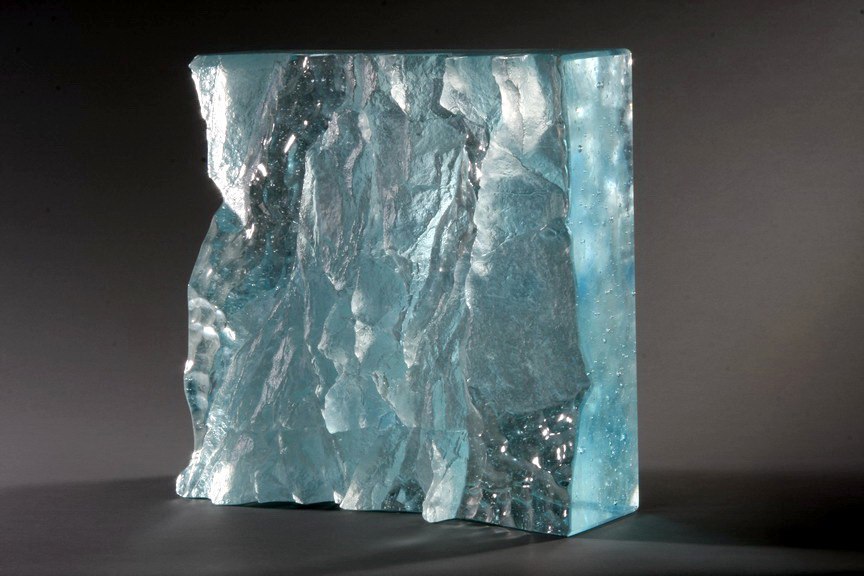 David Ruth, "Norsel 1," 2014, cast glass, 15.5 x 15.5 x 7 inches