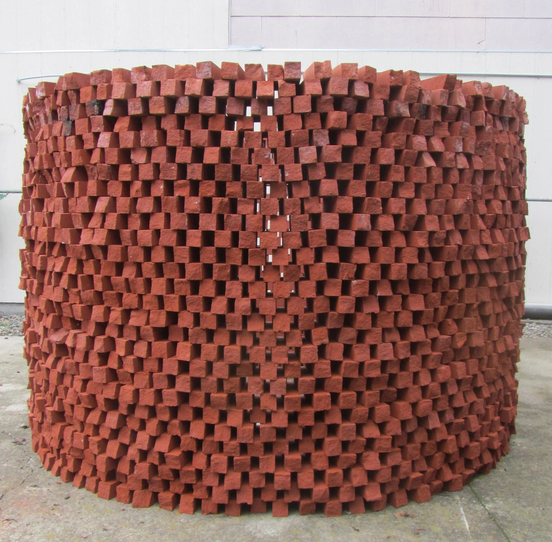 Colosky.A Hollow Gesture.2012.customsize bricks, stacked.5'high,7ftdiacircle.jpg