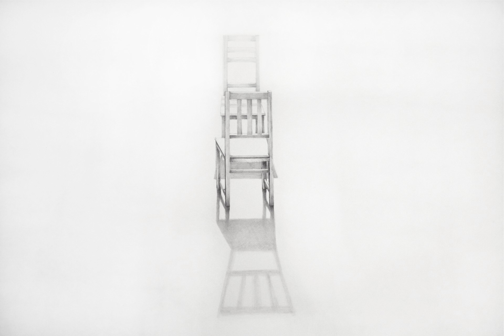 Sheila Ghidini Conversation 1, 2013 graphite on paper 23 x 29 inches
