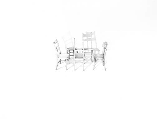 Sheila Ghidini Conversation 5, 2012 graphite on paper 23 x 29 inches