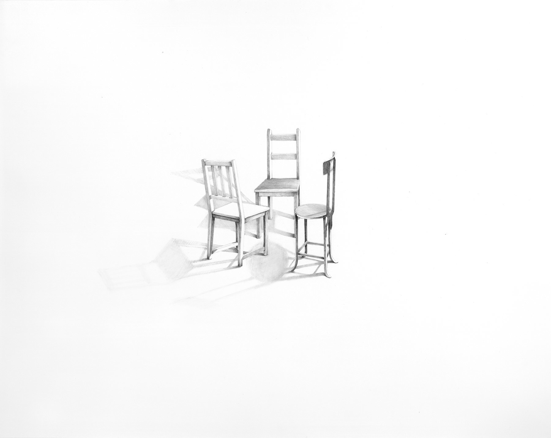 Sheila Ghidini Conversation 12, 2013 graphite on paper 23 x 29 inches