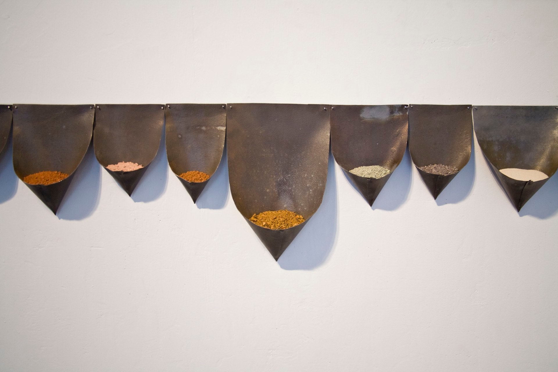 Mari Andrews Collected Topography, 2012 lead, soil dimensions variable