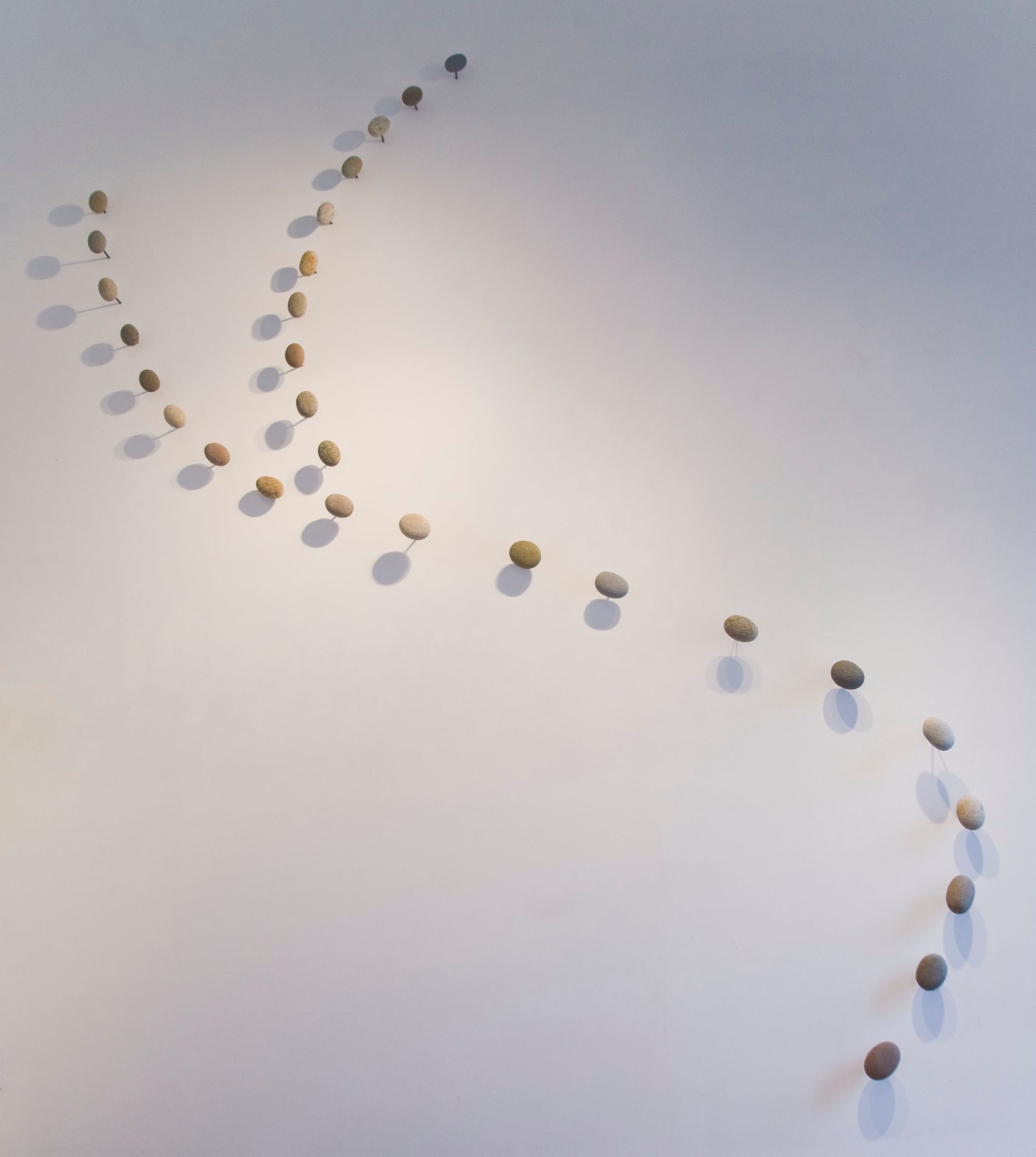 Mari Andrews Navigating the Slipstream, 2013 stone, steel dimensions variable