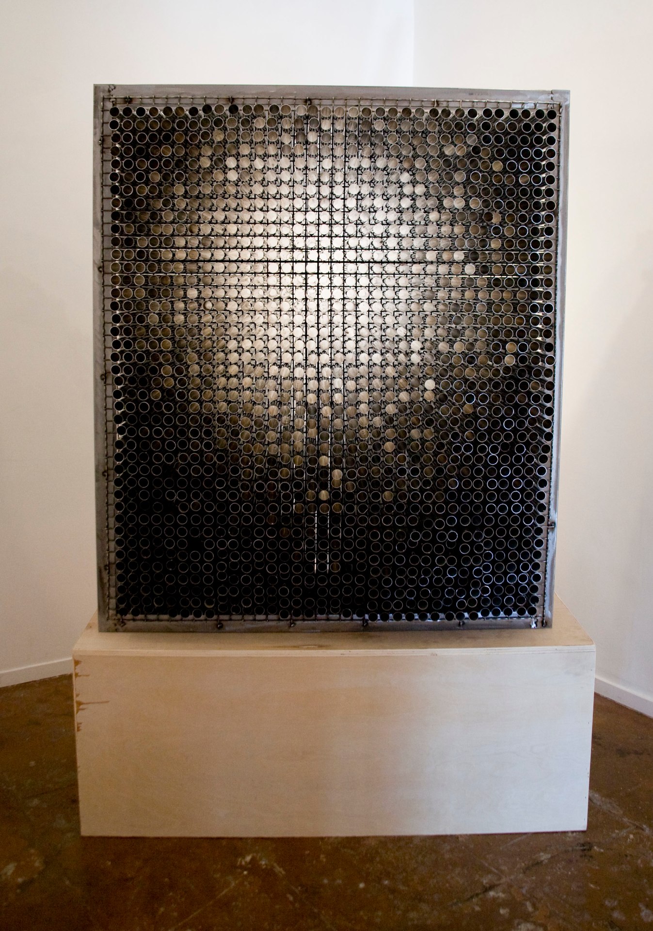 Randy Colosky Ghost in the Machine, 2013 stainless steel 47 x 26 x 56 inches