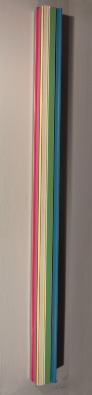 Brian Caraway For Always and For Ever, 2012 polychrome wood 71 x 4 x 4 inches