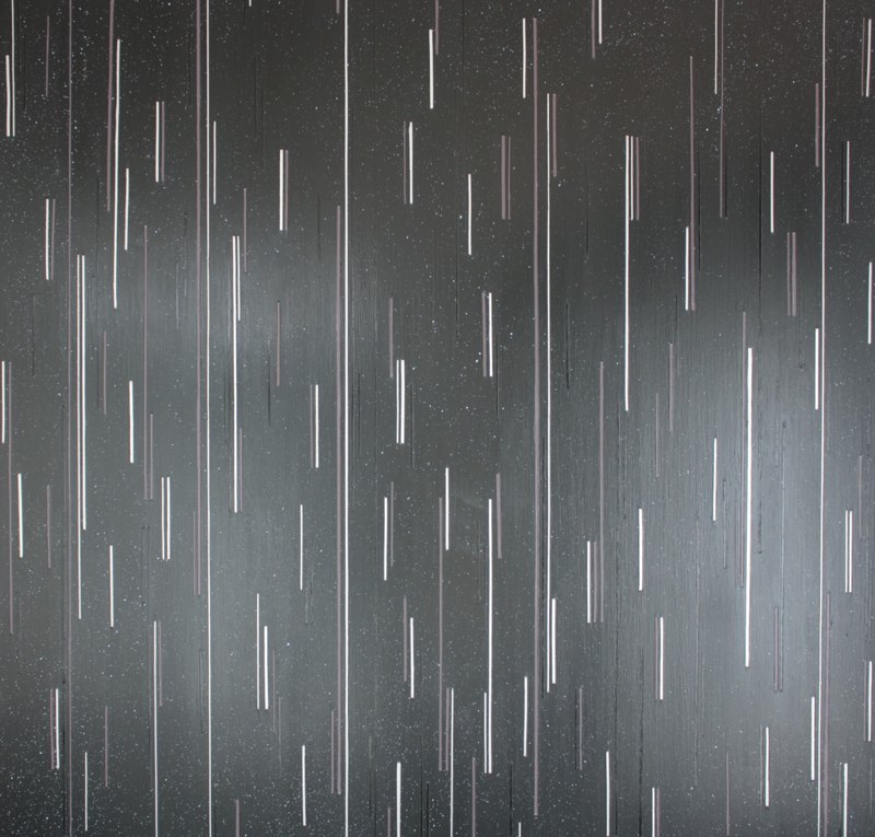 Brian Caraway Space Dust Pirates (Black Plastic), 2012 acrylic on panel 39 x 40.5 inches