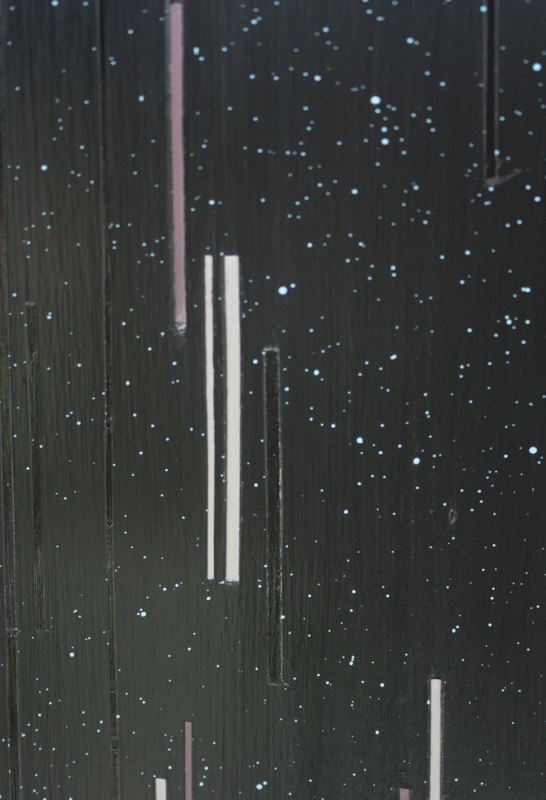 Brian Caraway Space Dust Pirates (Black Plastic), (detail) 2012 acrylic on panel 39 x 40.5 inches