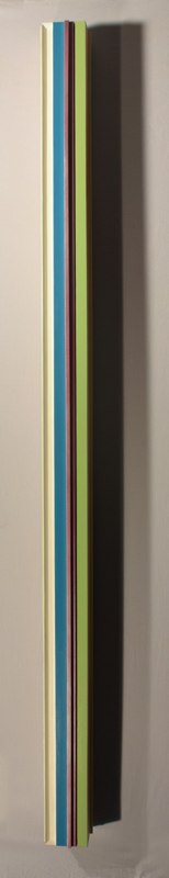 Brian Caraway Sunday Monday Tuesday Wednesday Thursday Friday Saturday, Love 2012 polychrome wood 71 x 4 x 4 inches