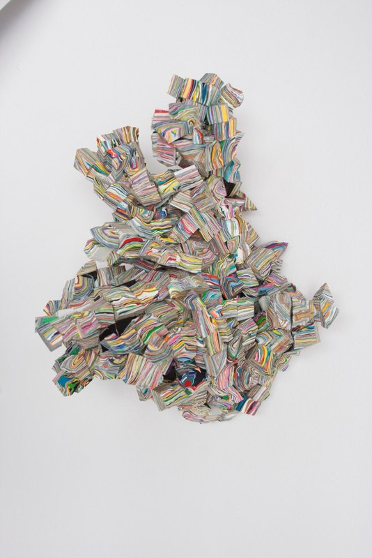 David Allan Peters #1w, 2012 acrylic paint 9 x 7 x 7 inches