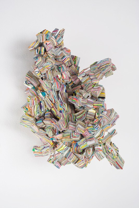 David Allan Peters #2w, 2012 acrylic paint 9 x 7 x 7 inches