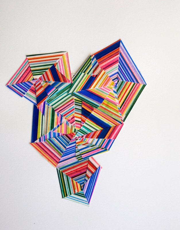 David Allan Peters #6d, 2012 collage on paper 14 x 11 inches