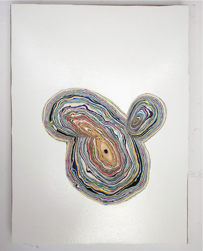 David Allan Peters Untitled #16, 2012 acrylic paint on panel 14 x 11 inches