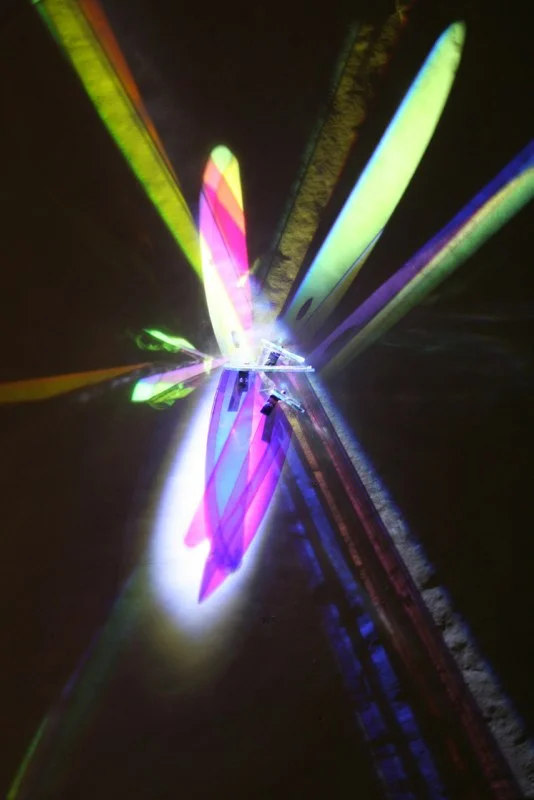 Cunningham-Little.Metamorphosis,2012.glass, metal clips Light.approx48x72x5.jpg