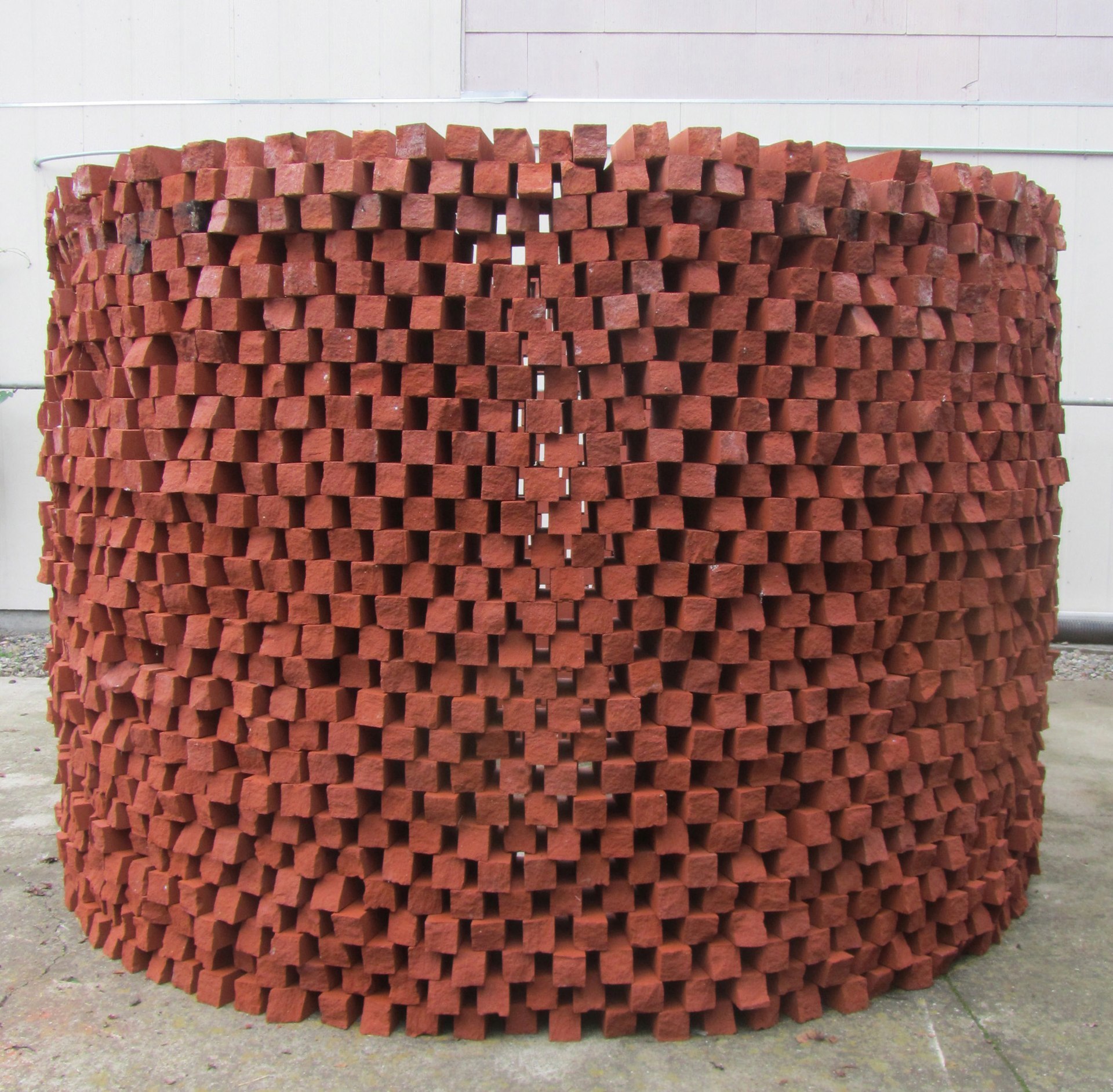 A Hollow Gesture, 2012, custom size bricks, 5’ high x 7’ diameter circle
