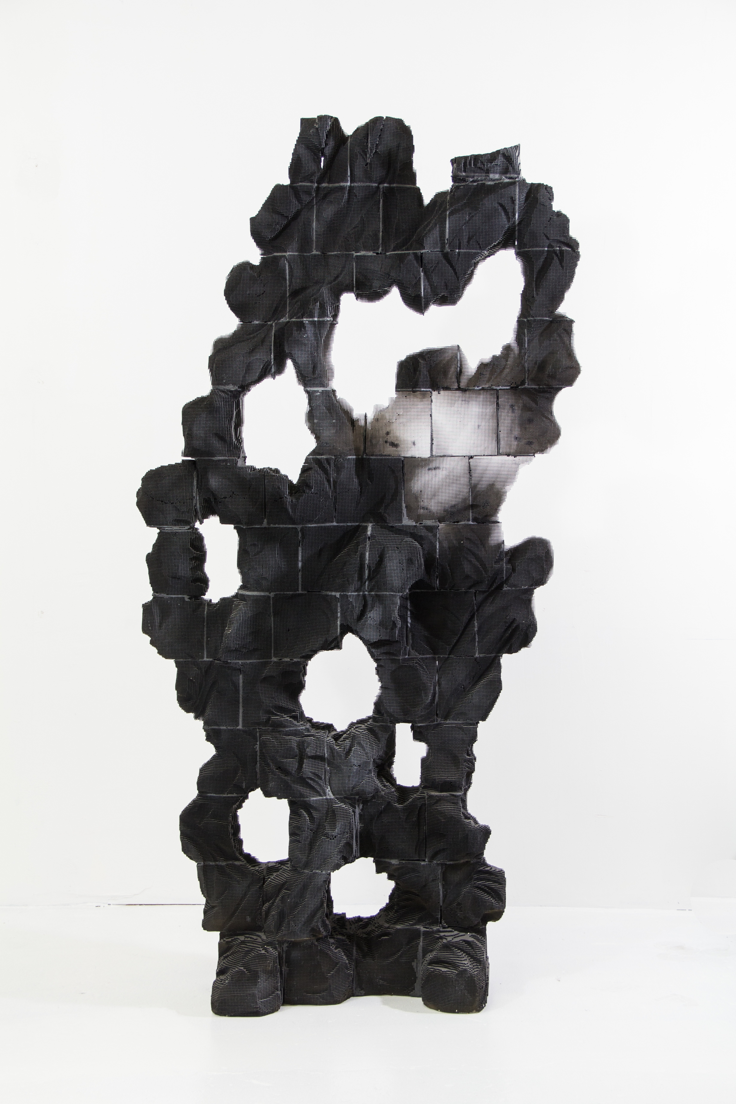 Karesansui, 2013, painted and carved engineered ceramic, 78 x 36 x 20 inches