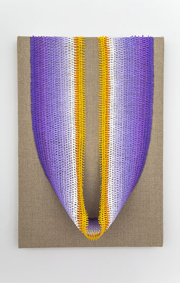 Danielle Mysliwiec, "Crocus III," 2014, oil on linen over wood panel, 13 x 9 x 4 inches