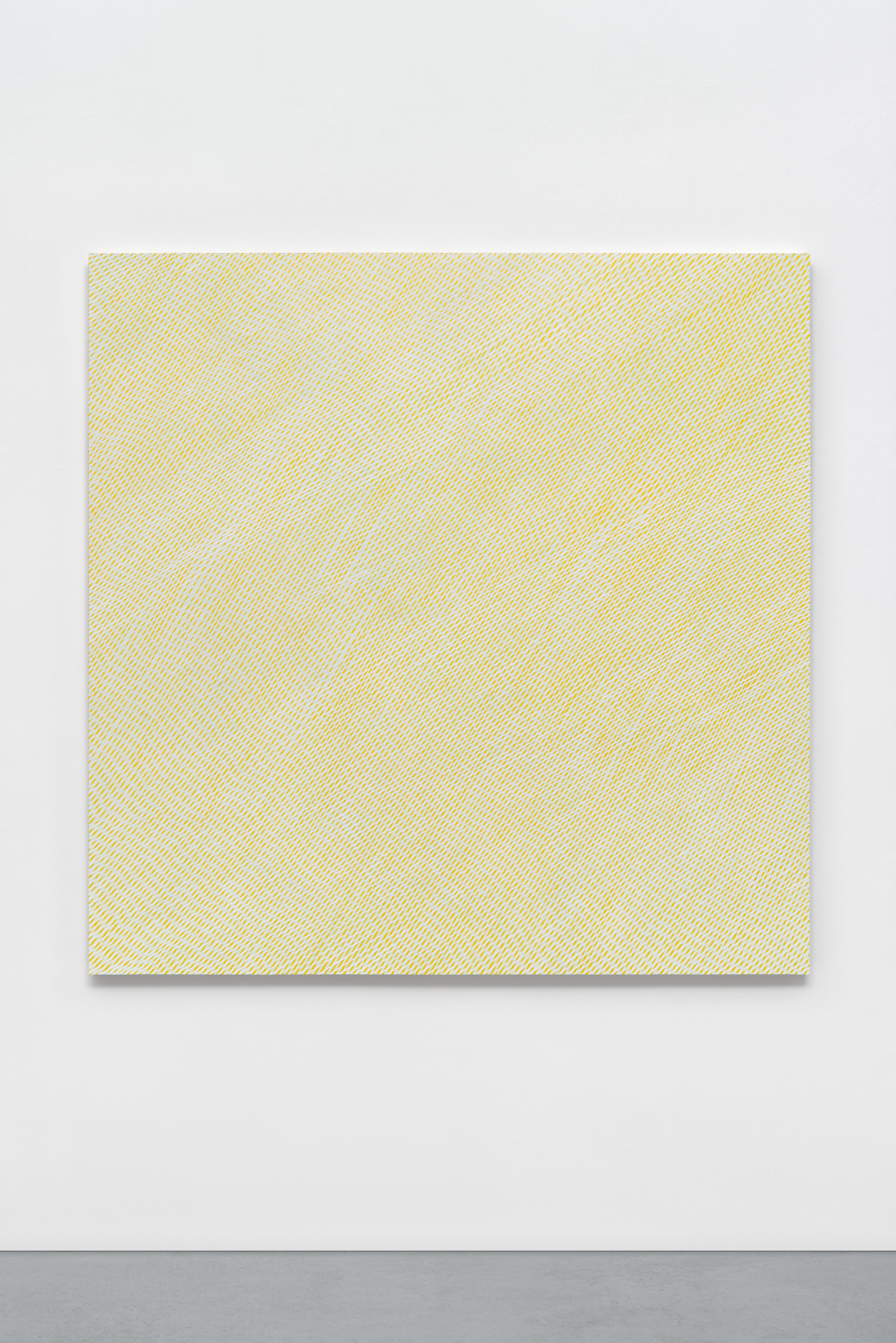 "Sun Mist," 2016, phosphorescent and acrylic on panel, 60 x 60 x 2 inches