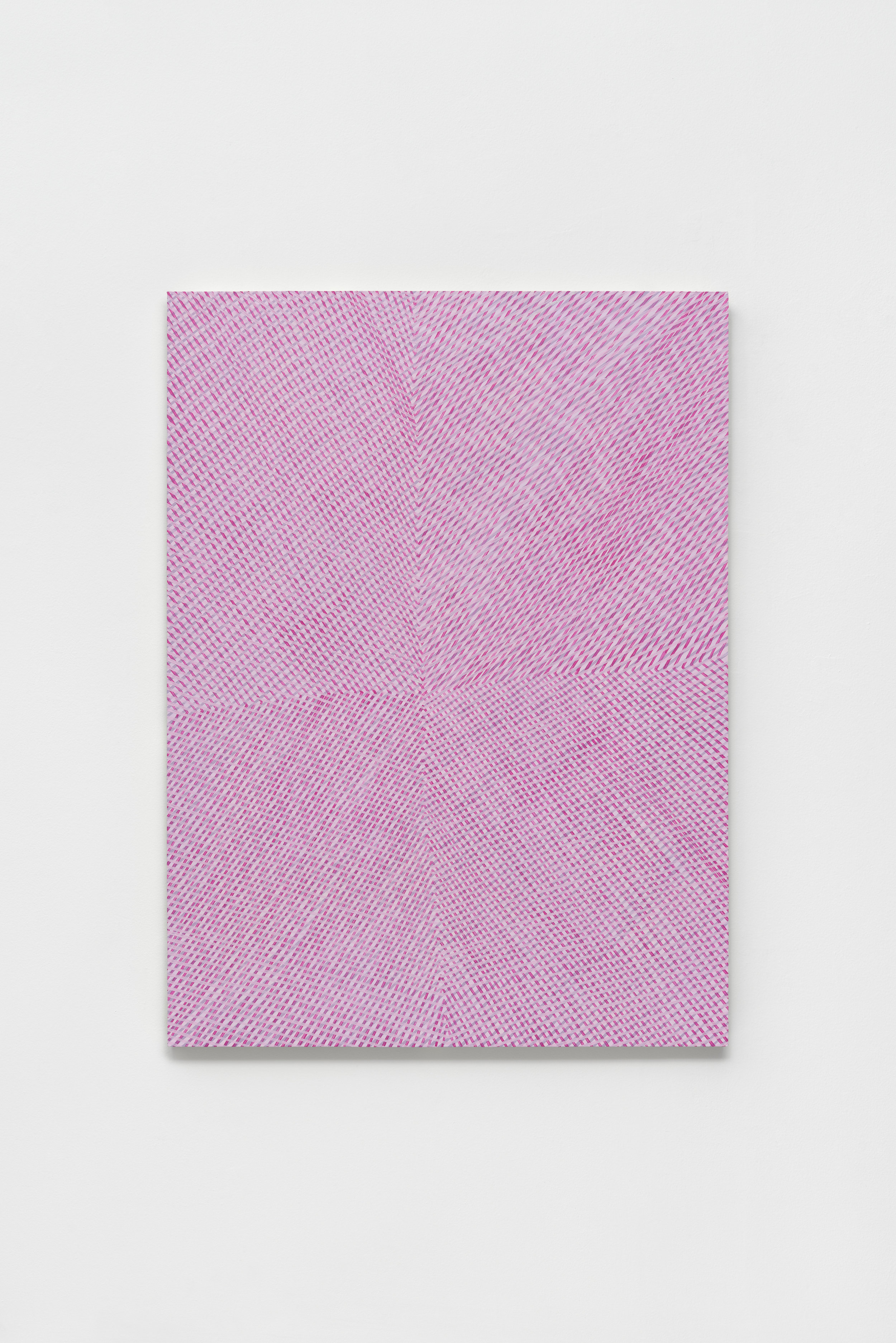 "Freesia," 2016, phosphorescent and acrylic on panel, 40 x 30 x 2 inches