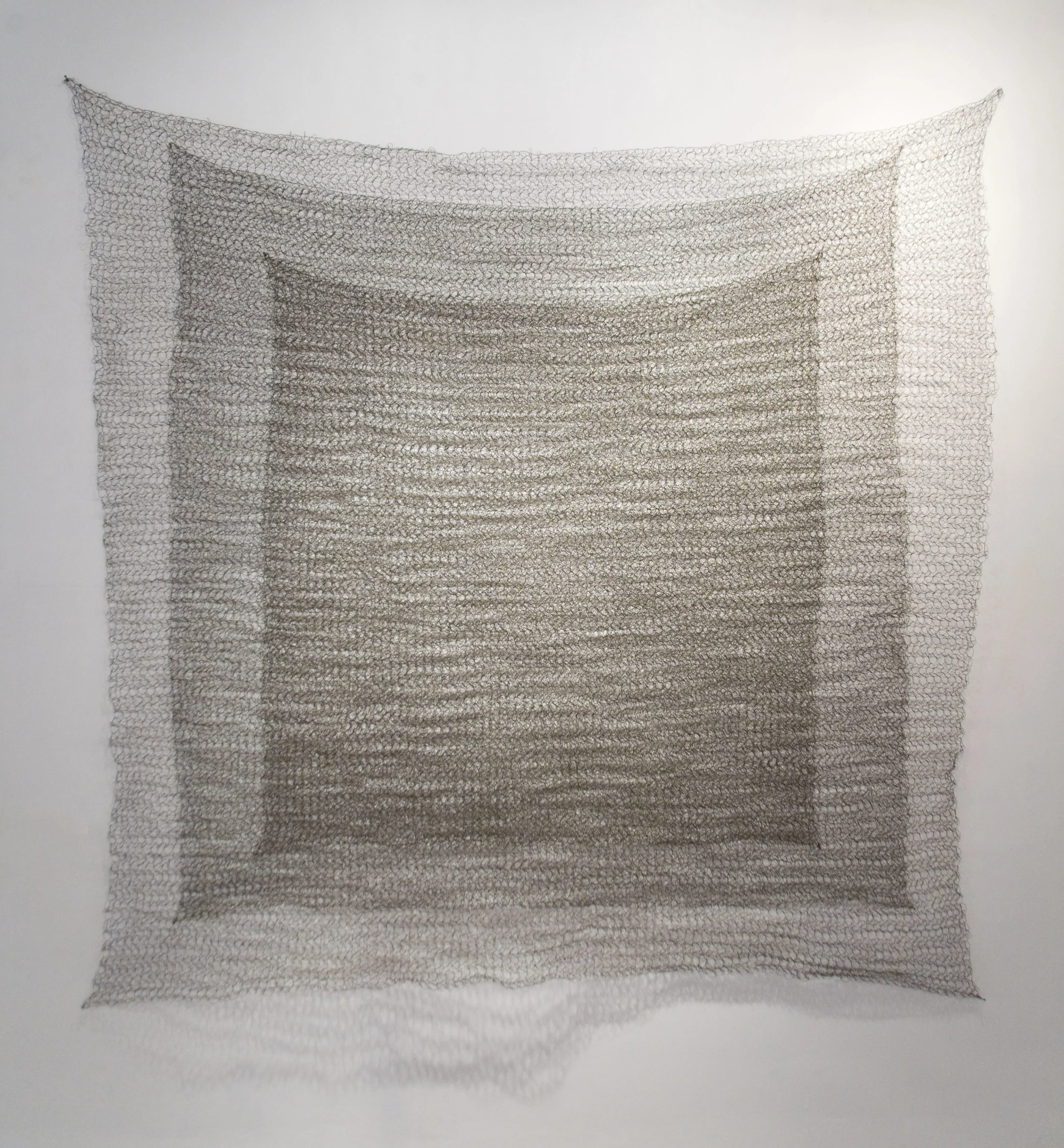 Sabine Reckewell, "Square #4, 5, 6," 1978, wire 66 x 66 inches