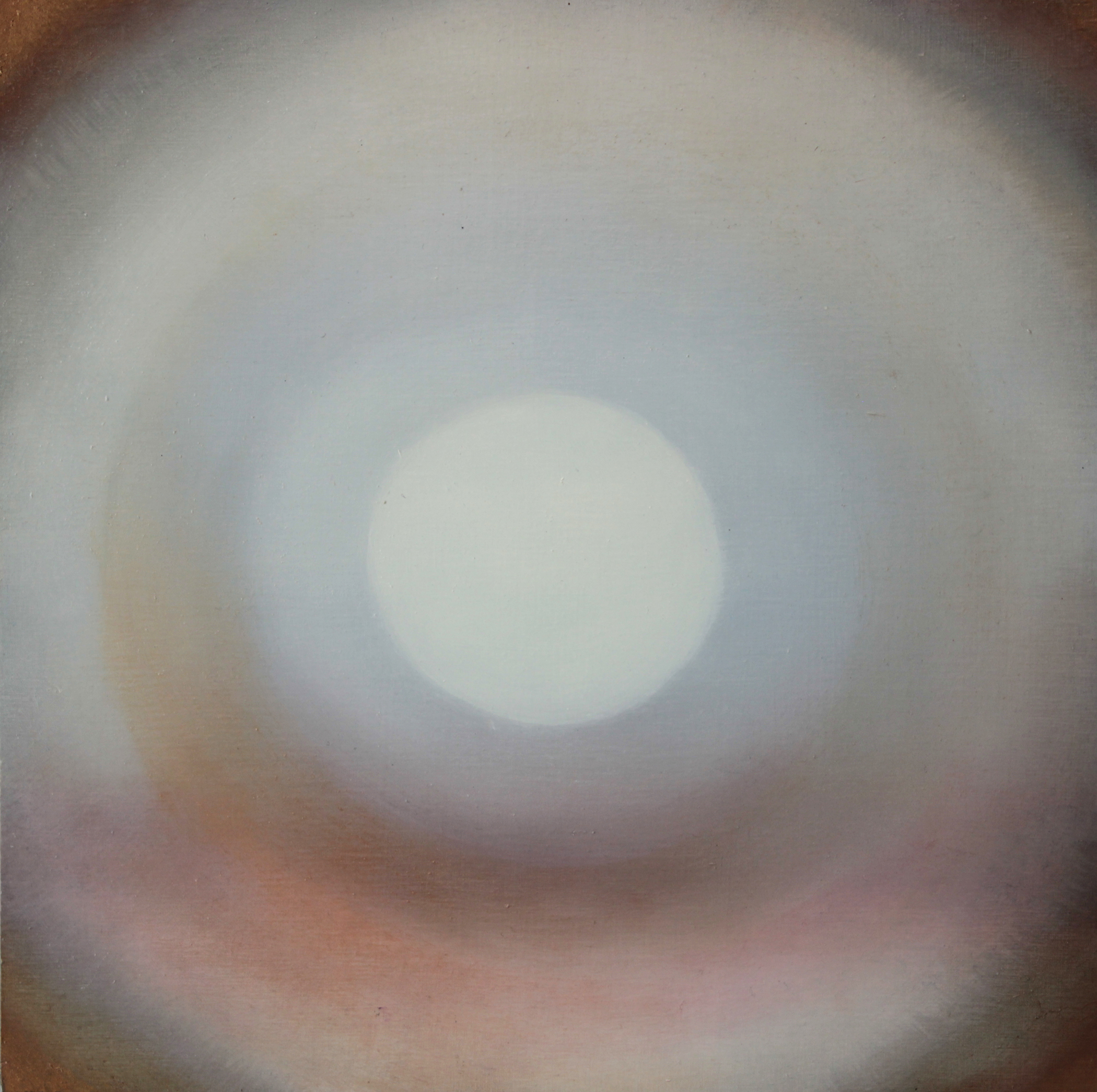 "Halo of Light," 2018, oil on panel, 12 x 12 inches