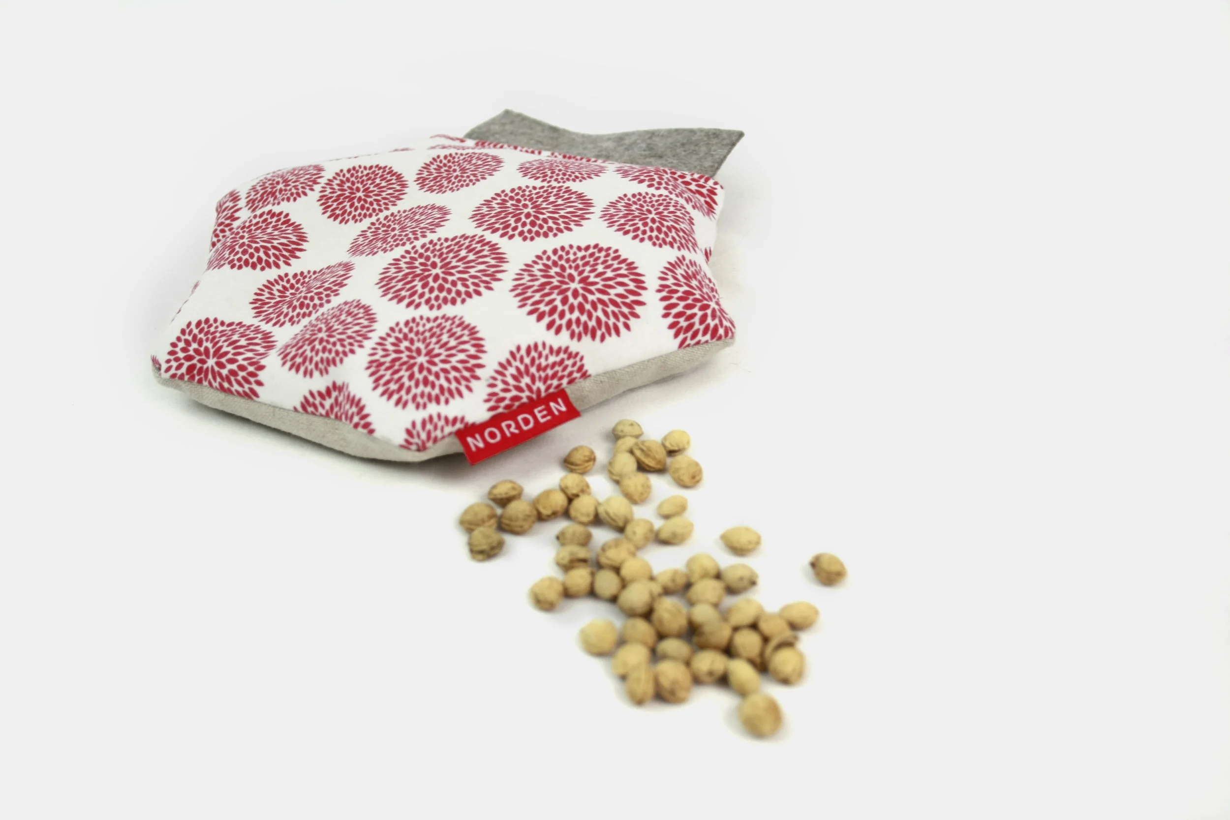 Red Chrysanthemum on White