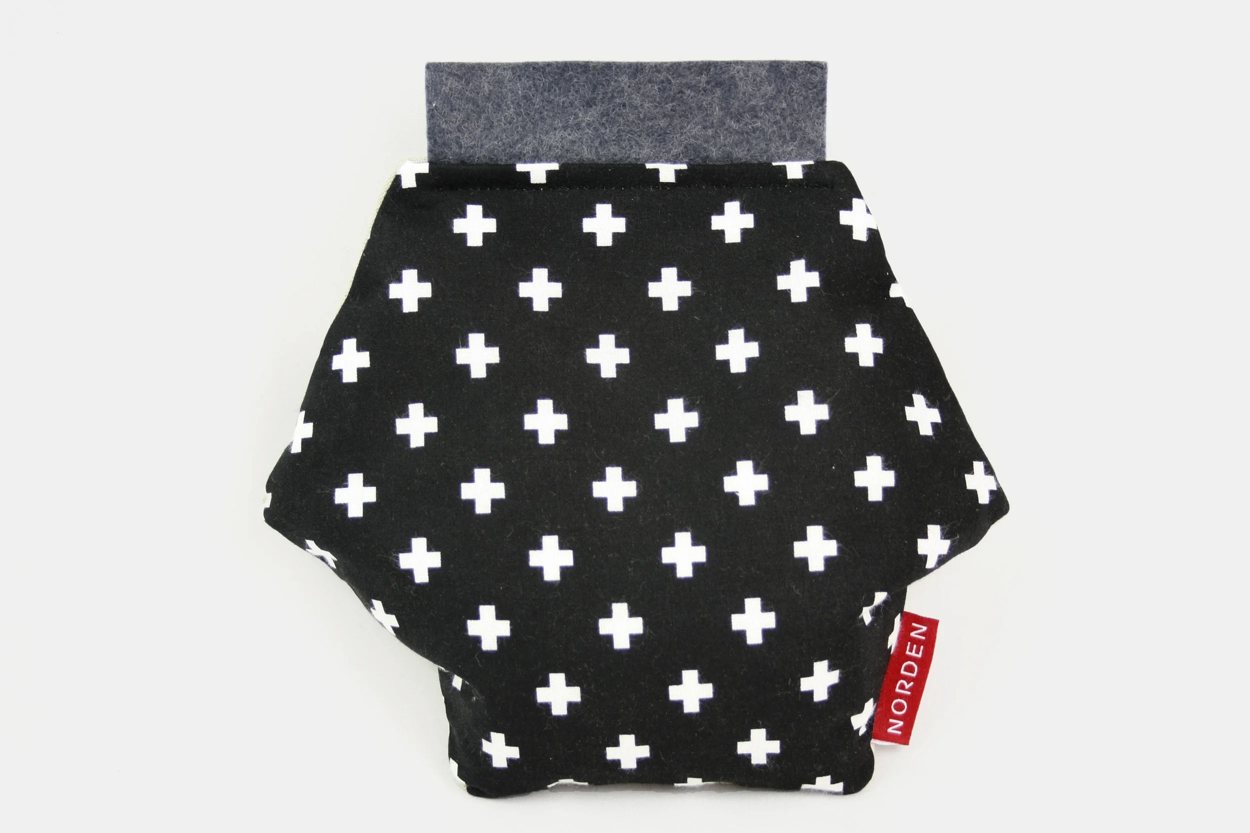 Black w. White Plus Shapes