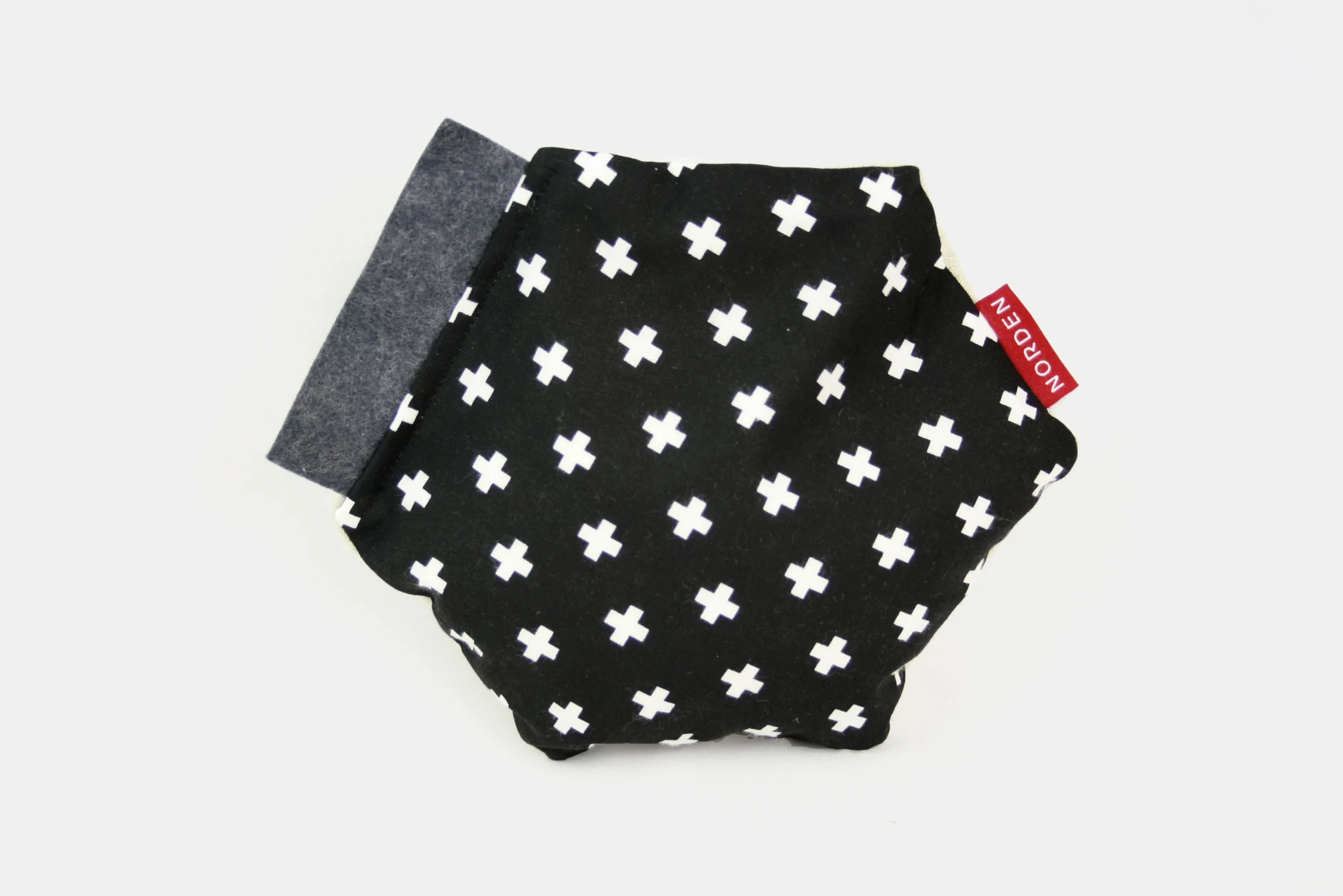 Black w. White Plus Shapes