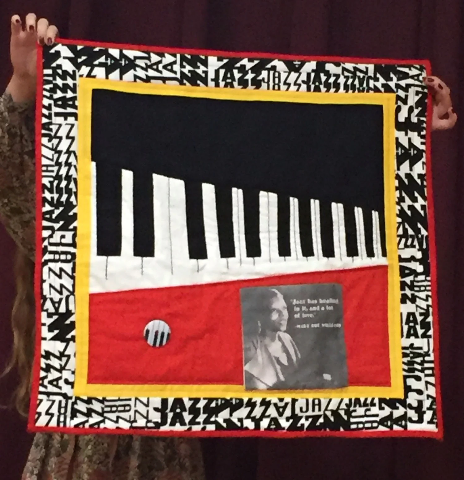 Tribute to Mary Lou Williams quilt by Thadine Wormly