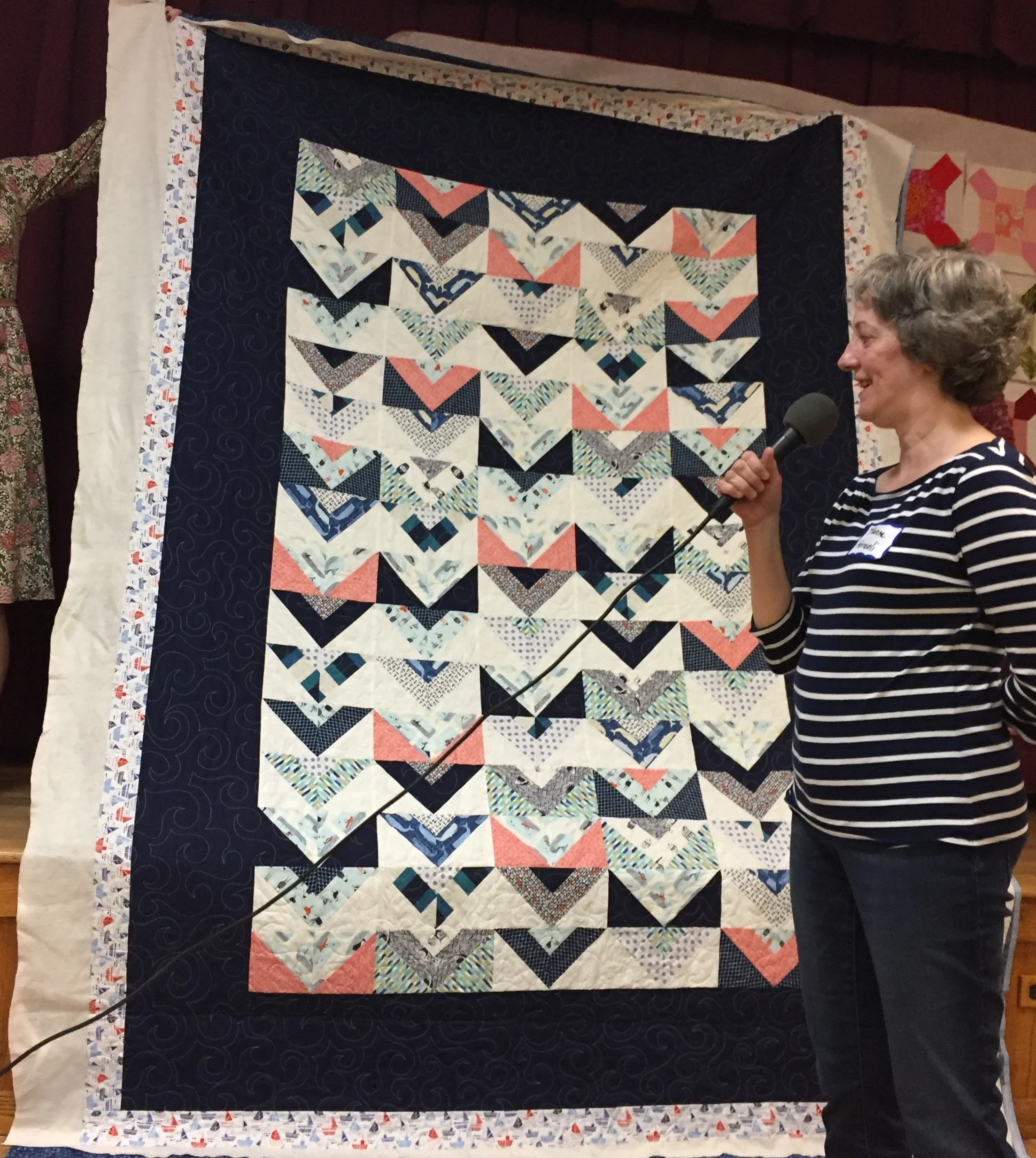 Nautical quilt by Theresa Ferratoli