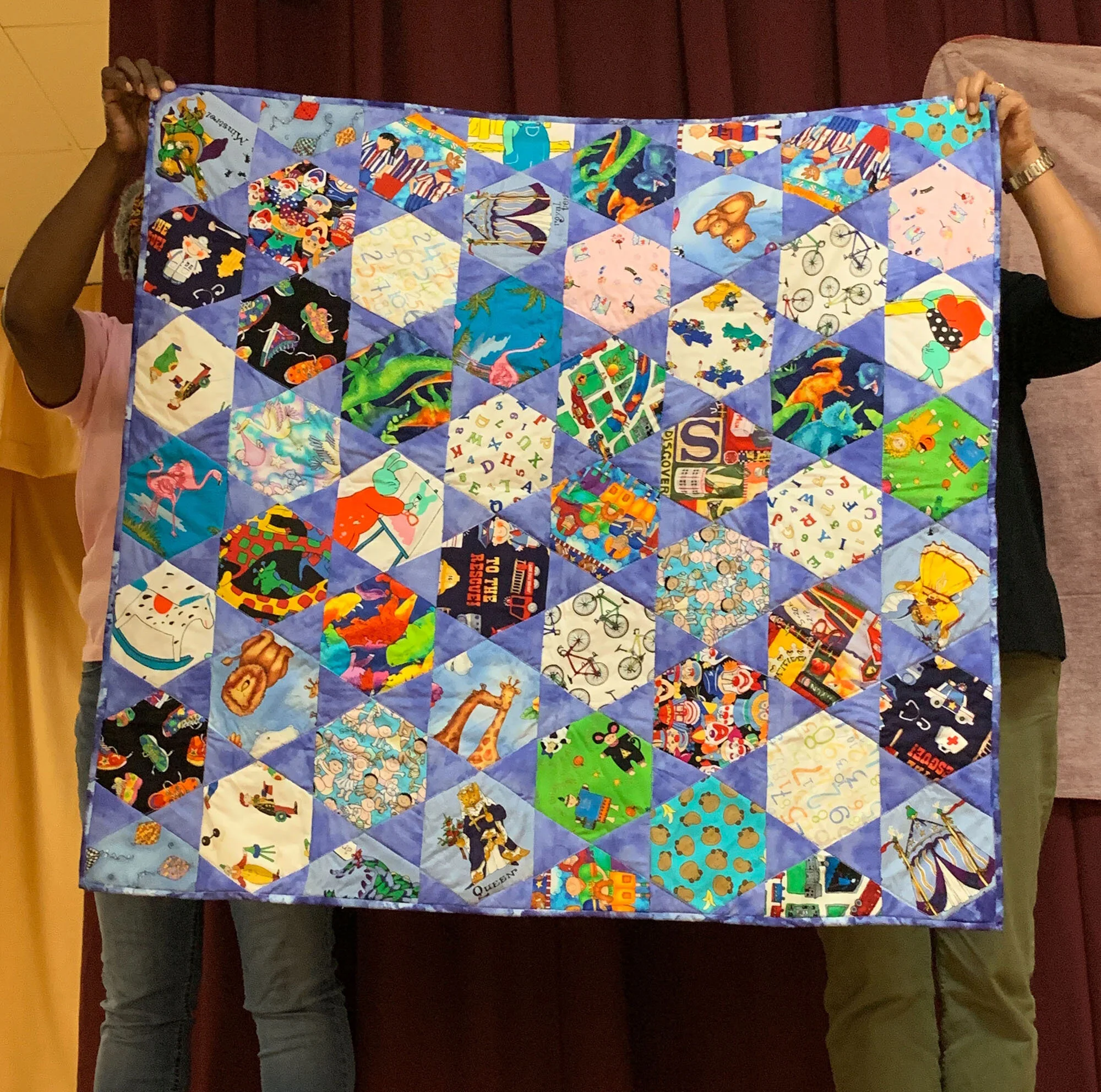 I-Spy baby quilt by Linda McNeeley