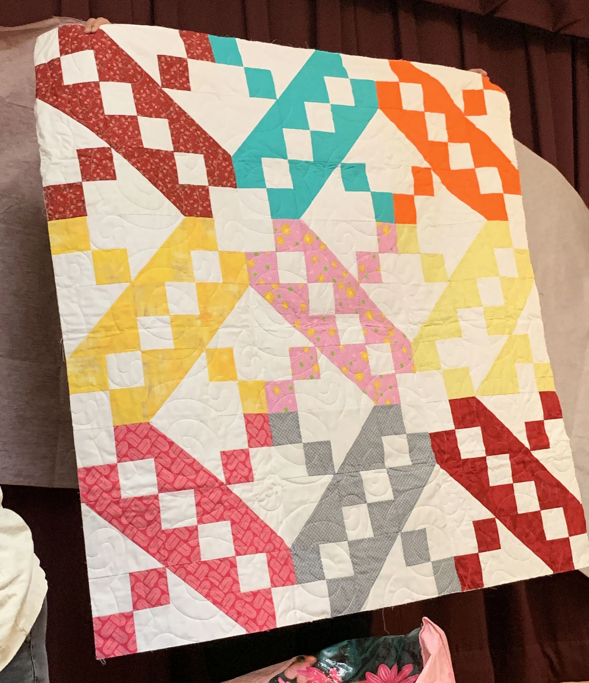 Jacob's Ladder ABC quilt by Robin Engelman
