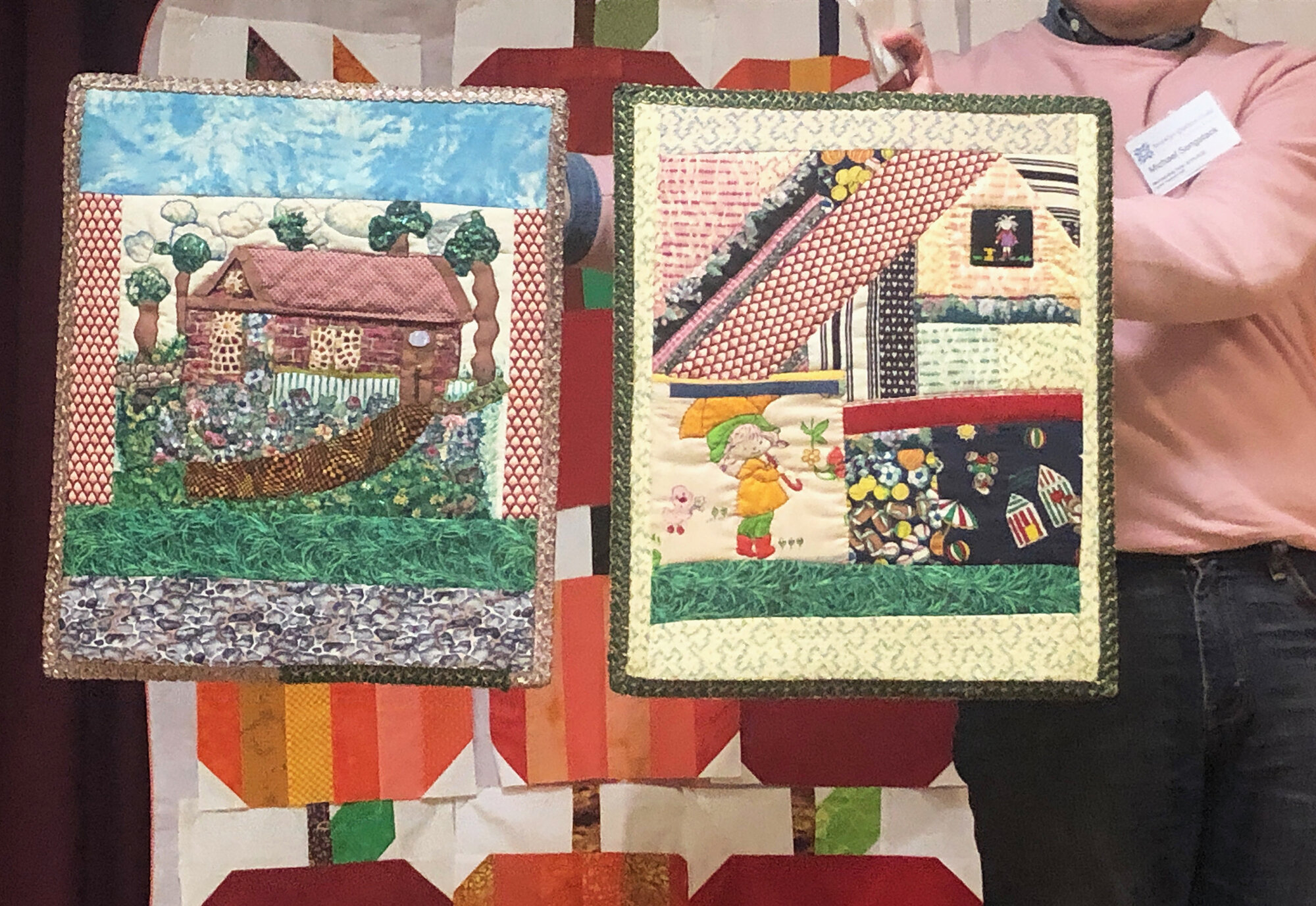 Emelda Cox, two mini quilts