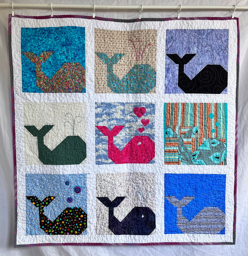 Mary Hawley, ABC quilt made from BOM winnings