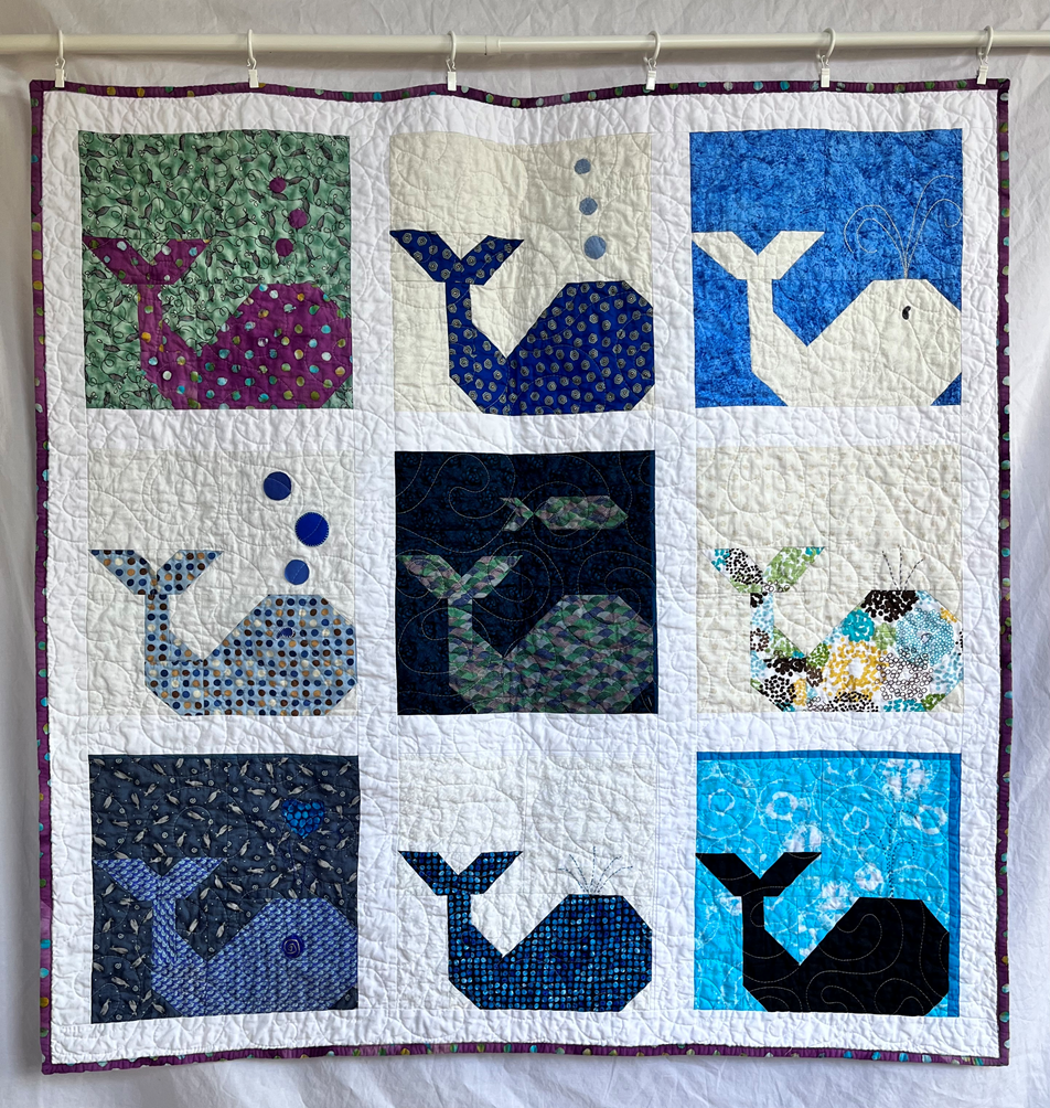 Mary Hawley, ABC quilt made from BOM winnings
