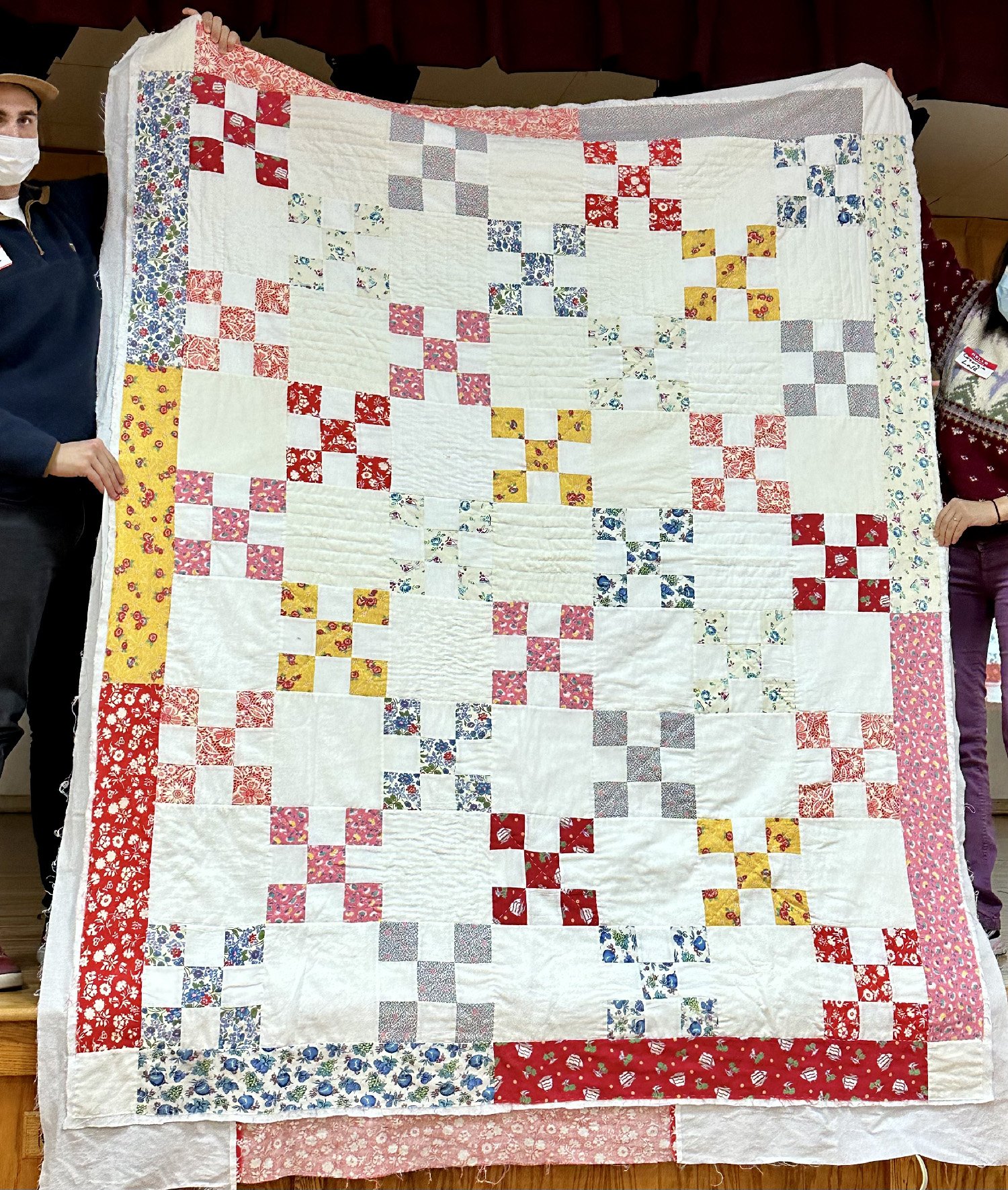 Feed sack quilt