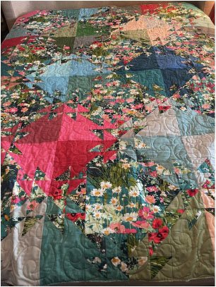 Martha Musgrove, practice quilt for my William Morris show quilt