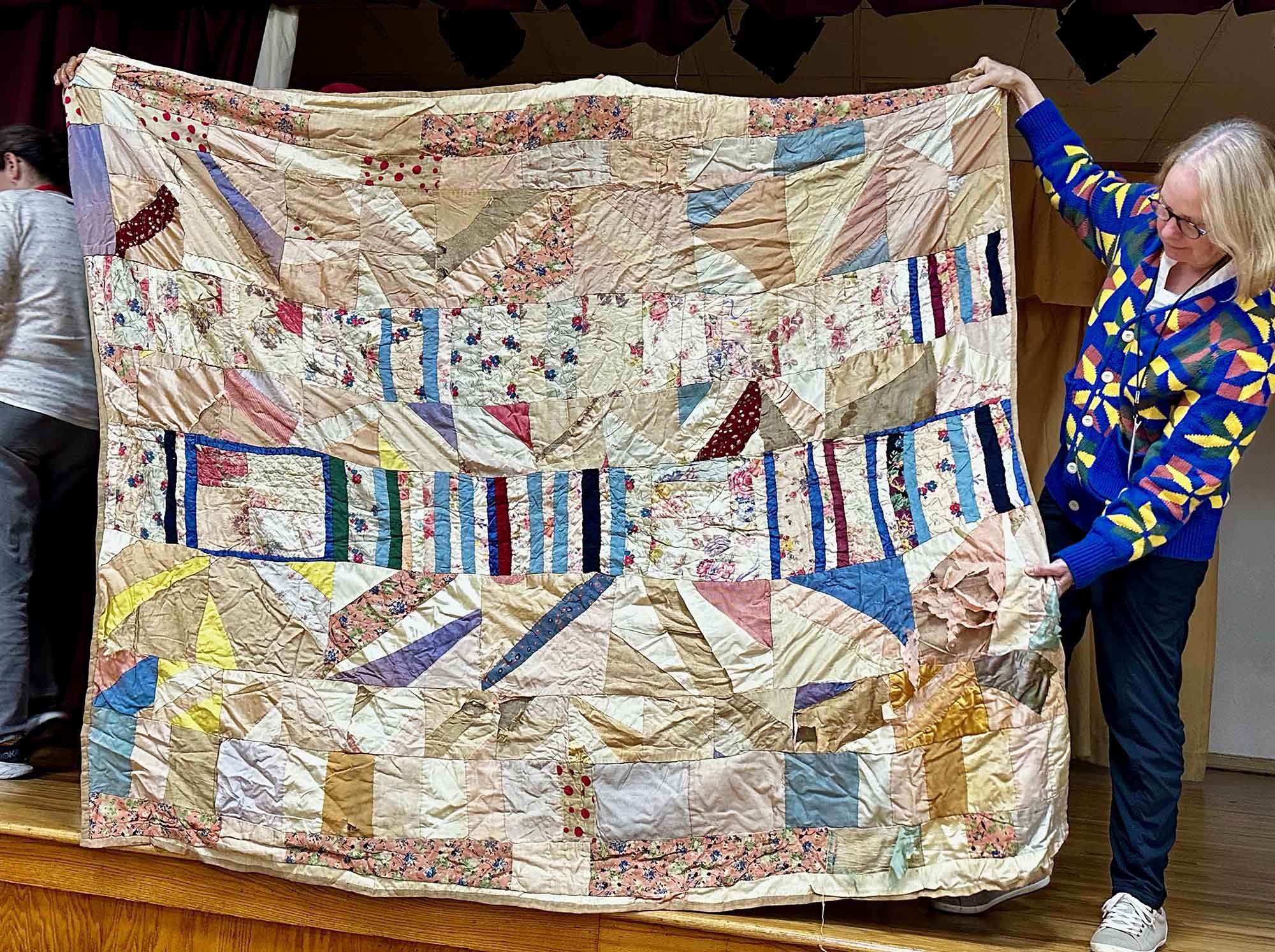 Joan Johnson, great grandmother's quilt