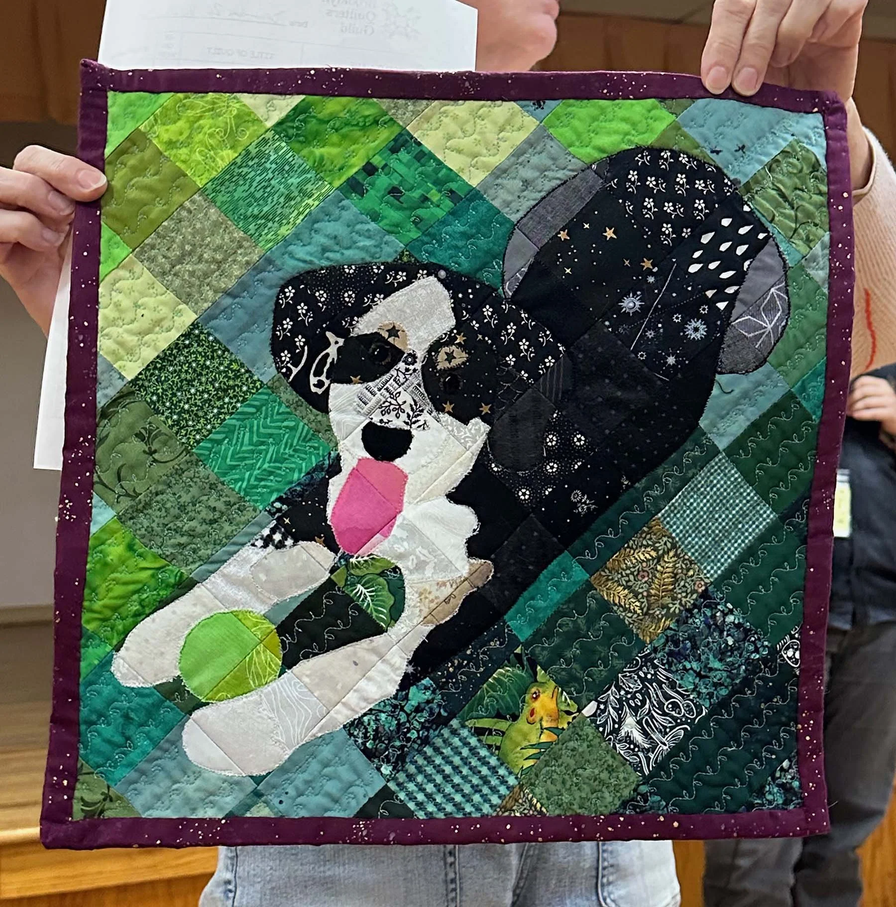Olive Barrett, dog quilt